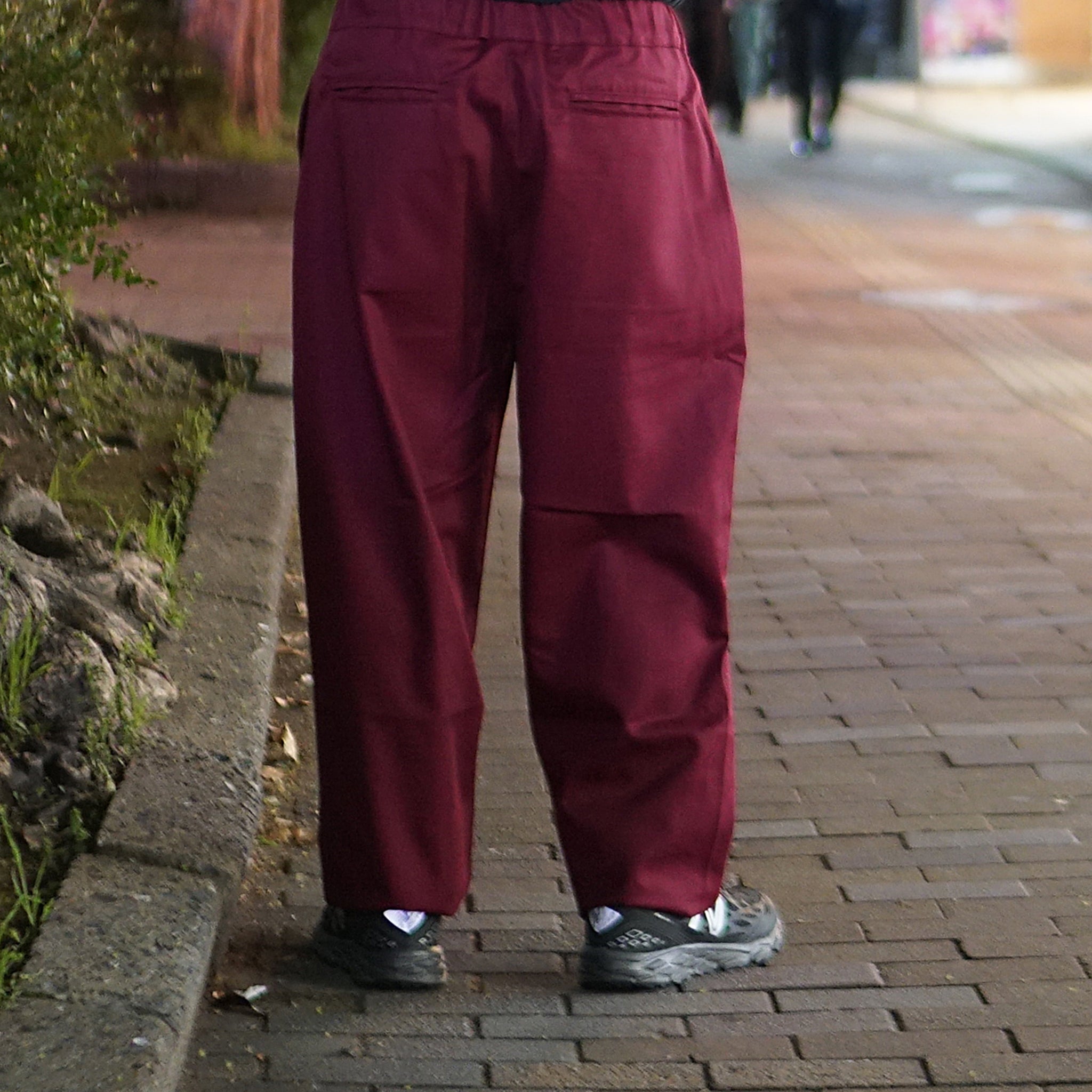 VE-23SS-V1 | C.Coulisse Easy Pants | Color:Green/Burgundy/Brown【VECCHI_ベッチ】