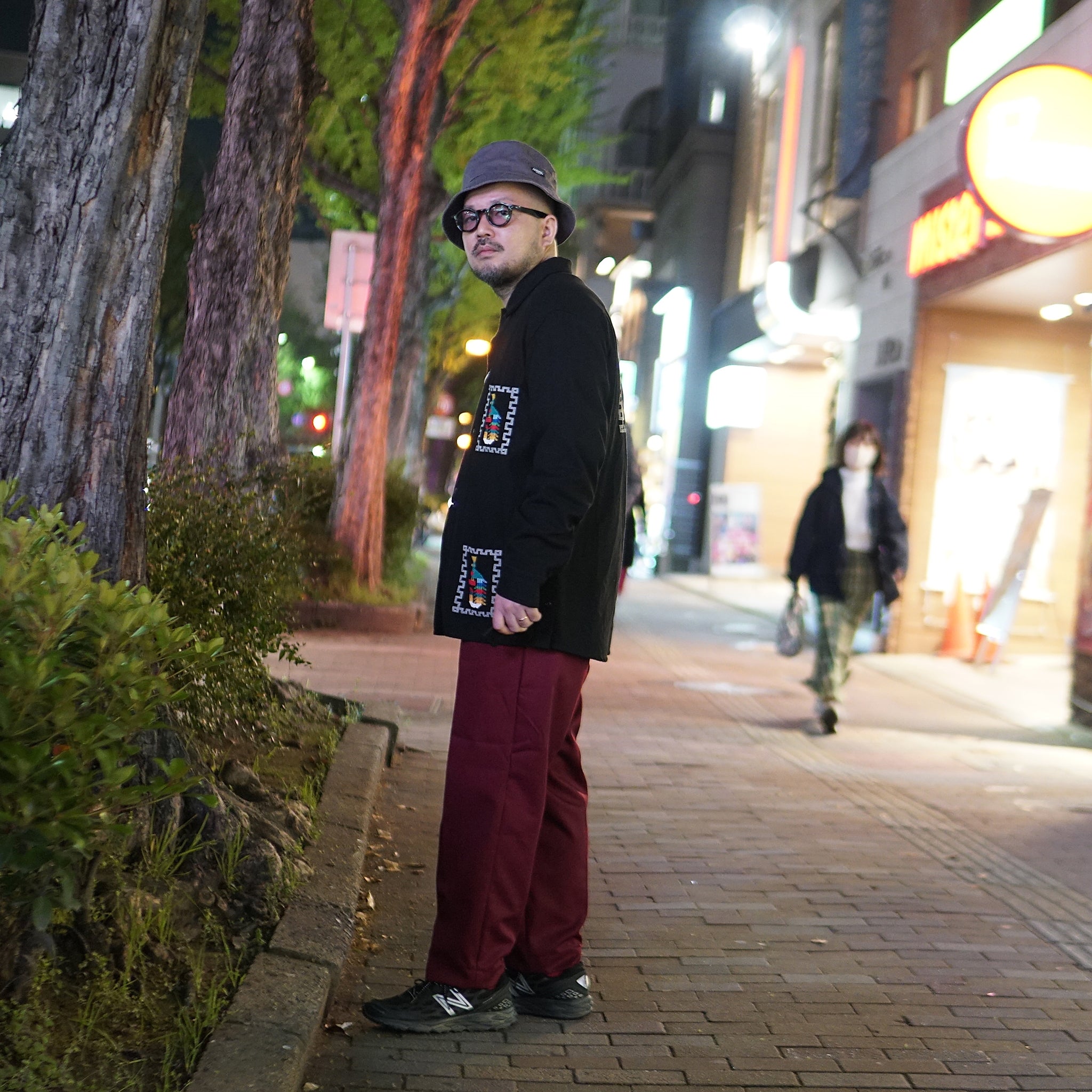 VE-23SS-V2 | Pantalone Uficio | Color:Green/Burgundy/Black【VECCHI_ベッチ】