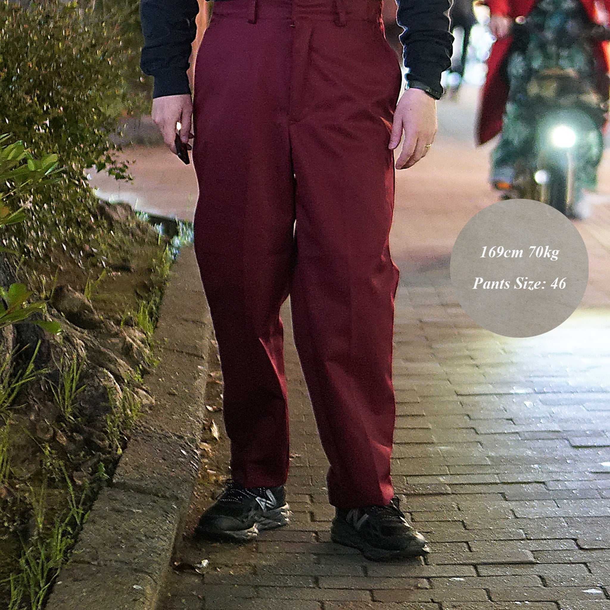 VE-23SS-V2 | Pantalone Uficio | Color:Green/Burgundy/Black【VECCHI_ベッチ】