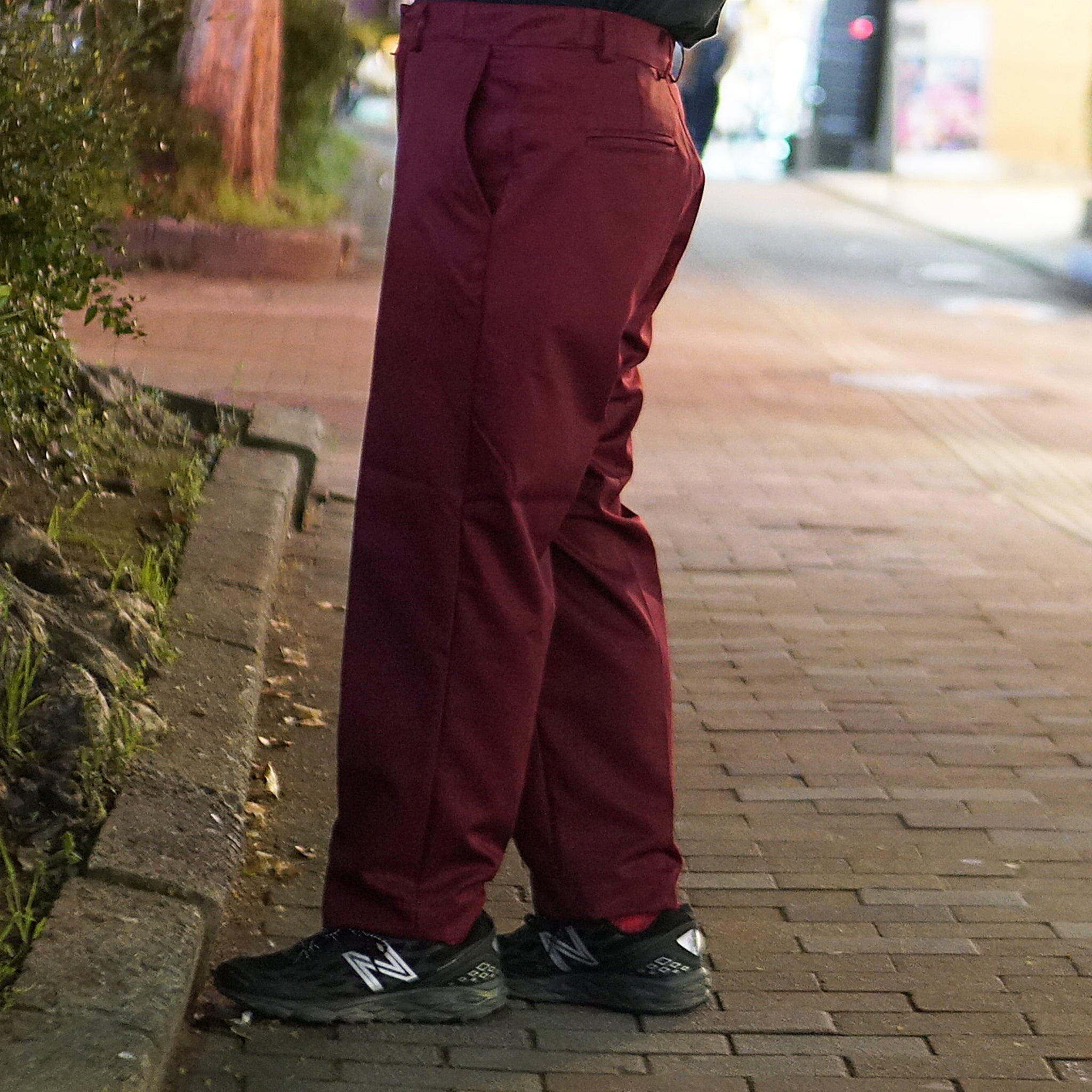 VE-23SS-V2 | Pantalone Uficio | Color:Green/Burgundy/Black【VECCHI_ベッチ】