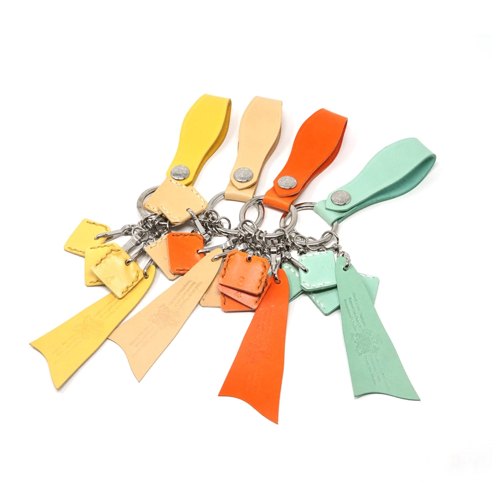 No:KG 9906A | Name:Keyring | Color:Yellow/Ivory/Orange/Mint【SARANAM】-SARANAM-ADDICTION FUKUOKA