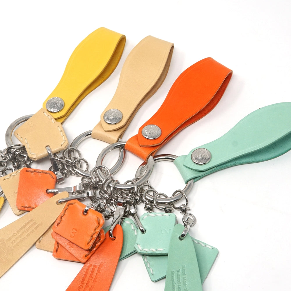 No:KG 9906A | Name:Keyring | Color:Yellow/Ivory/Orange/Mint【SARANAM】-SARANAM-ADDICTION FUKUOKA