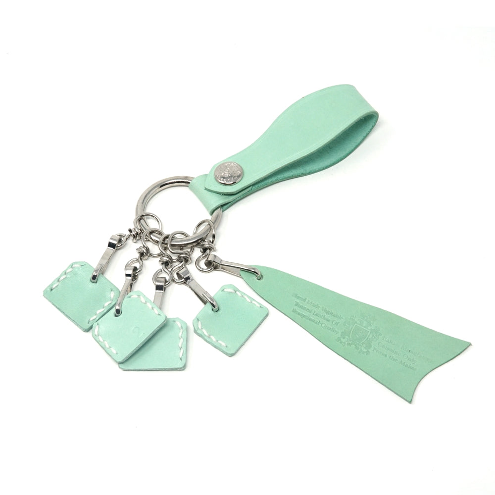 No:KG 9906A | Name:Keyring | Color:Yellow/Ivory/Orange/Mint【SARANAM】-SARANAM-ADDICTION FUKUOKA