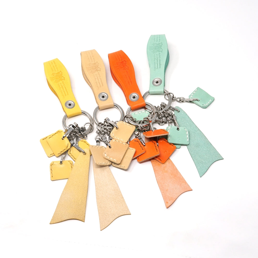 No:KG 9906A | Name:Keyring | Color:Yellow/Ivory/Orange/Mint【SARANAM】-SARANAM-ADDICTION FUKUOKA