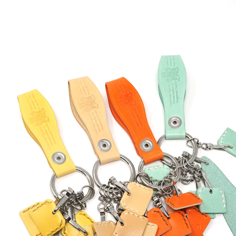 No:KG 9906A | Name:Keyring | Color:Yellow/Ivory/Orange/Mint【SARANAM】-SARANAM-ADDICTION FUKUOKA