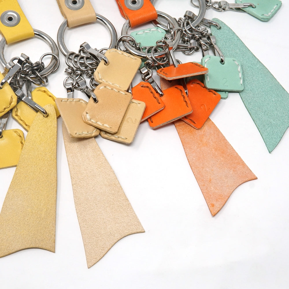 No:KG 9906A | Name:Keyring | Color:Yellow/Ivory/Orange/Mint【SARANAM】-SARANAM-ADDICTION FUKUOKA
