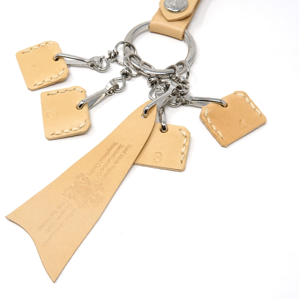 No:KG 9906A | Name:Keyring | Color:Yellow/Ivory/Orange/Mint【SARANAM】-SARANAM-ADDICTION FUKUOKA