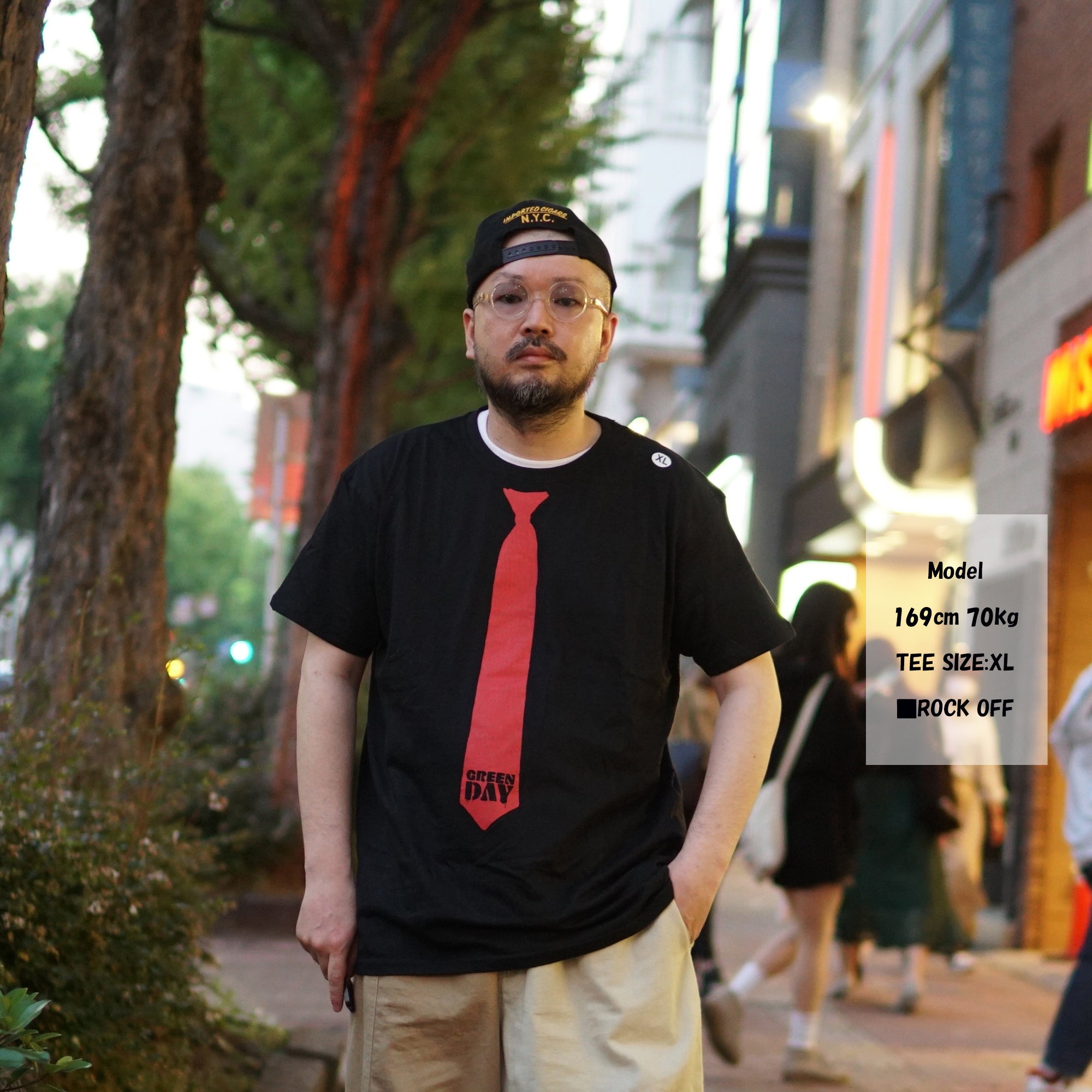 GDTS42MB | GreenDay_Tie_Unisex_tee | Color:Black【ROCK OFF】【ネコポス選択可能】