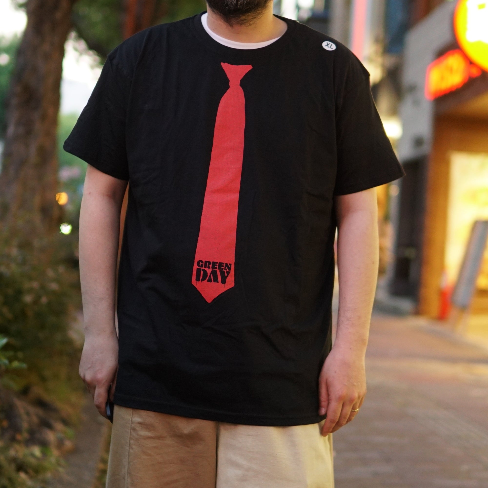 GDTS42MB | GreenDay_Tie_Unisex_tee | Color:Black【ROCK OFF】【ネコポス選択可能】