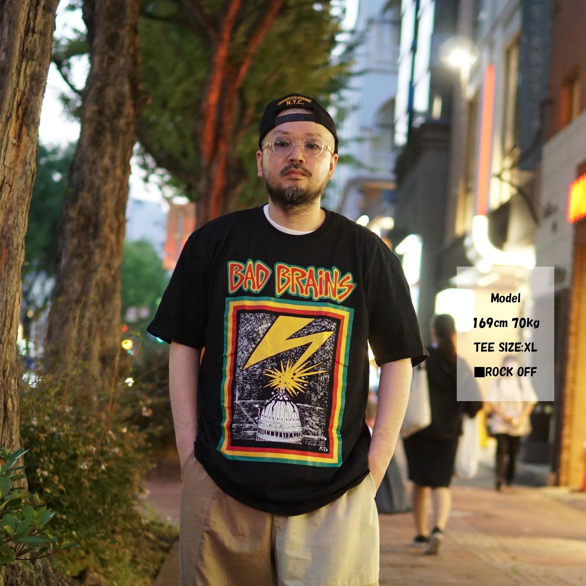 No:BADBTS01MB | Name:BadBrains_Capitol Strike Tee |  Color:Black【ROCK OFF】【ネコポス選択可能】