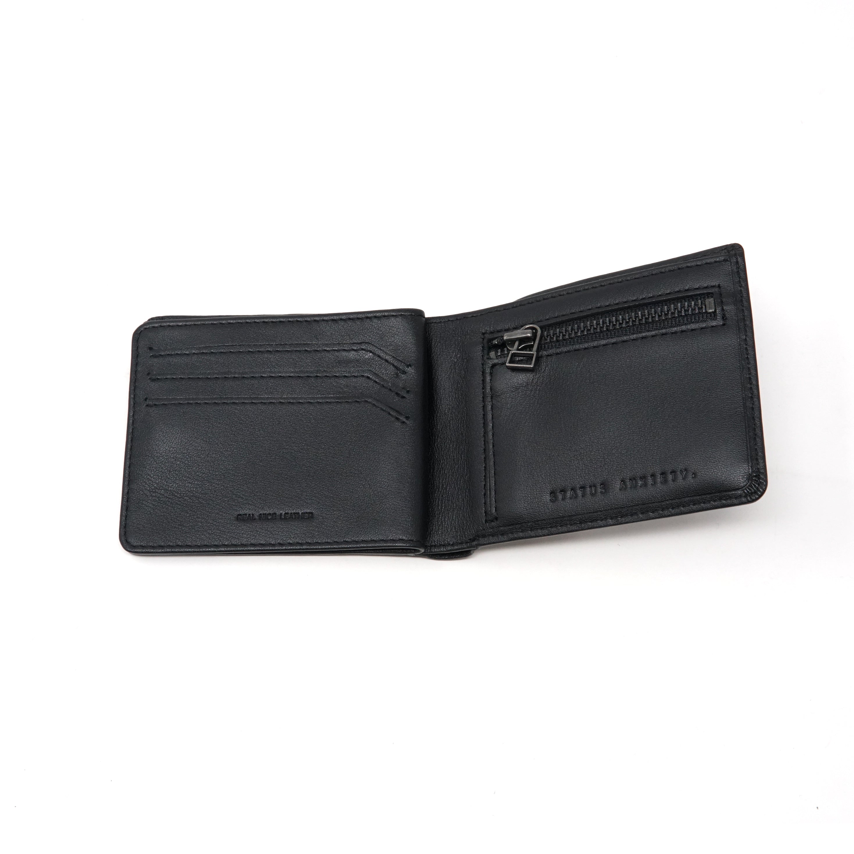 No: SA2287 | Name: LEONARD 二つ折り財布 I Color: BLACK 【Status Anxiety】【ネコポス選択可能】-STATUS ANXIETY-ADDICTION FUKUOKA