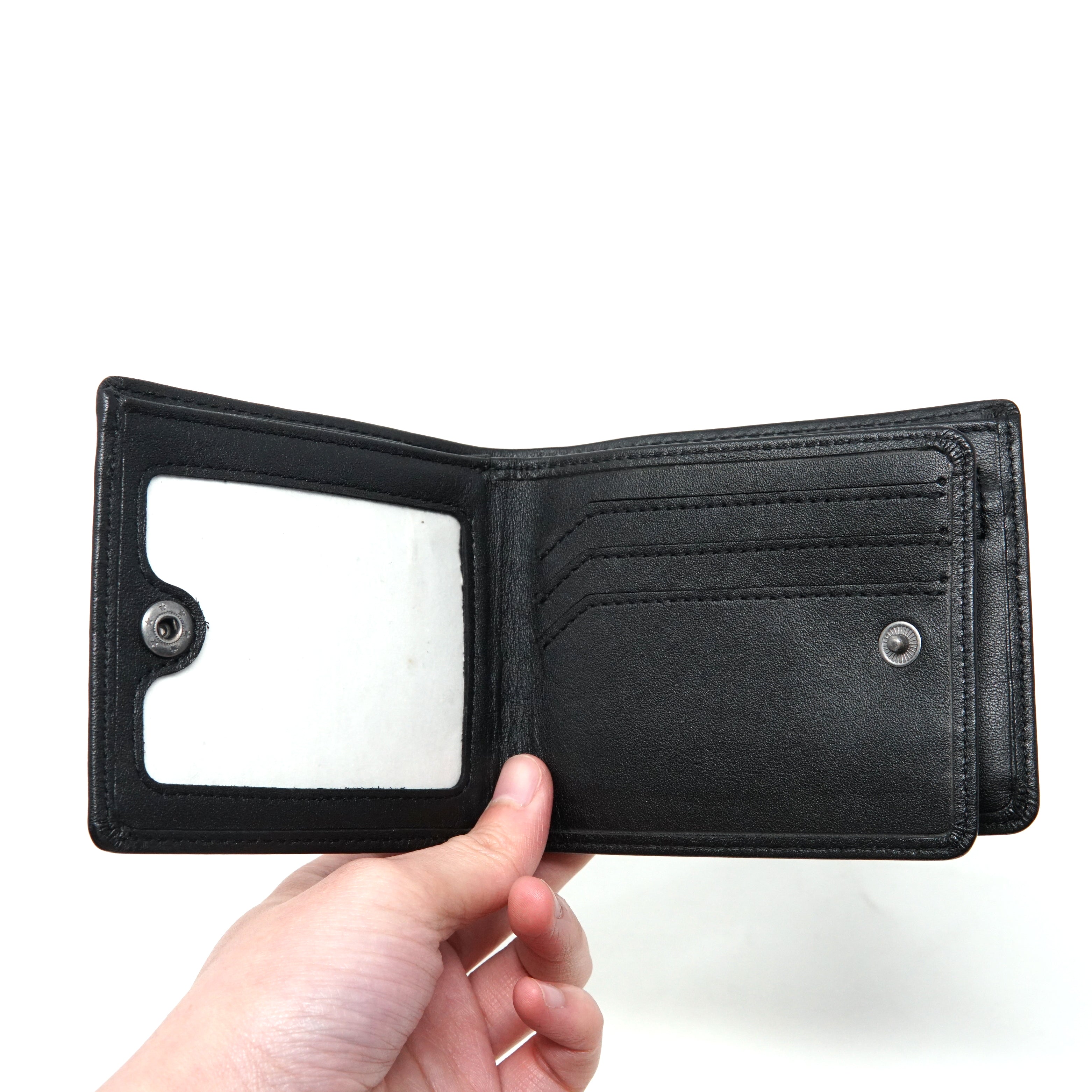 No: SA2287 | Name: LEONARD 二つ折り財布 I Color: BLACK 【Status Anxiety】【ネコポス選択可能】-STATUS ANXIETY-ADDICTION FUKUOKA