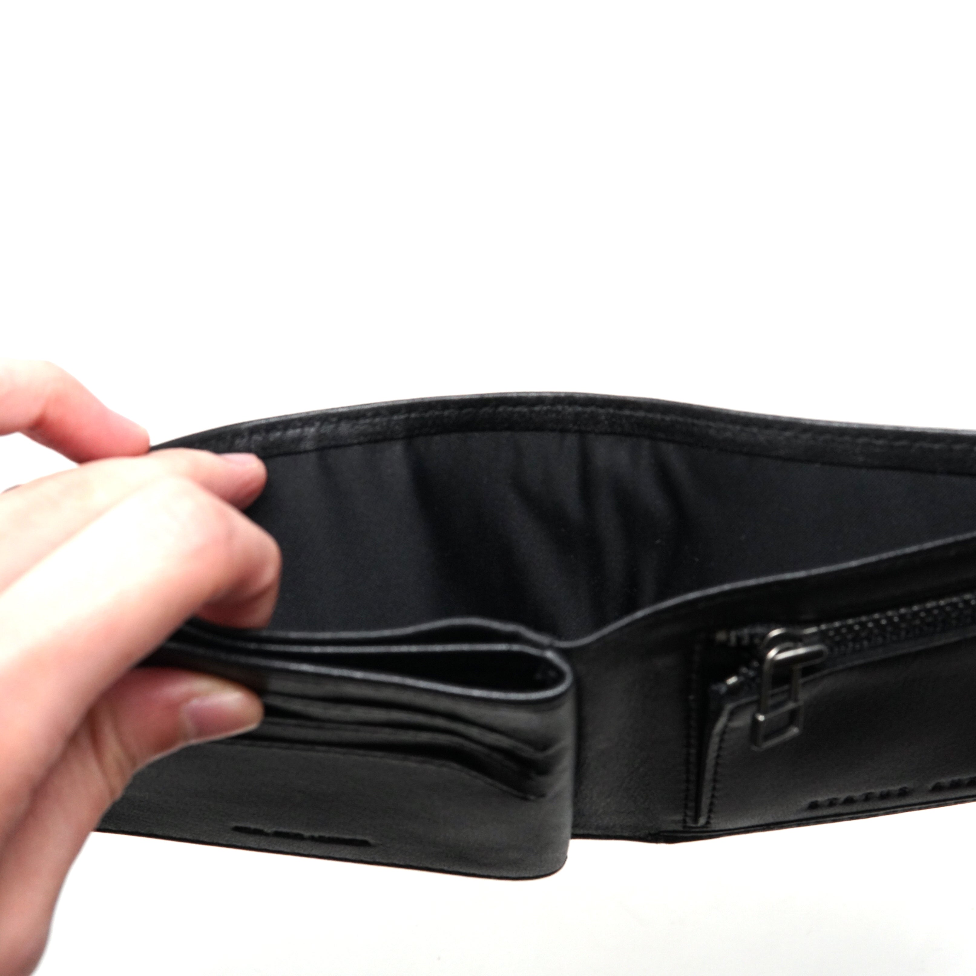 No: SA2287 | Name: LEONARD 二つ折り財布 I Color: BLACK 【Status Anxiety】【ネコポス選択可能】-STATUS ANXIETY-ADDICTION FUKUOKA