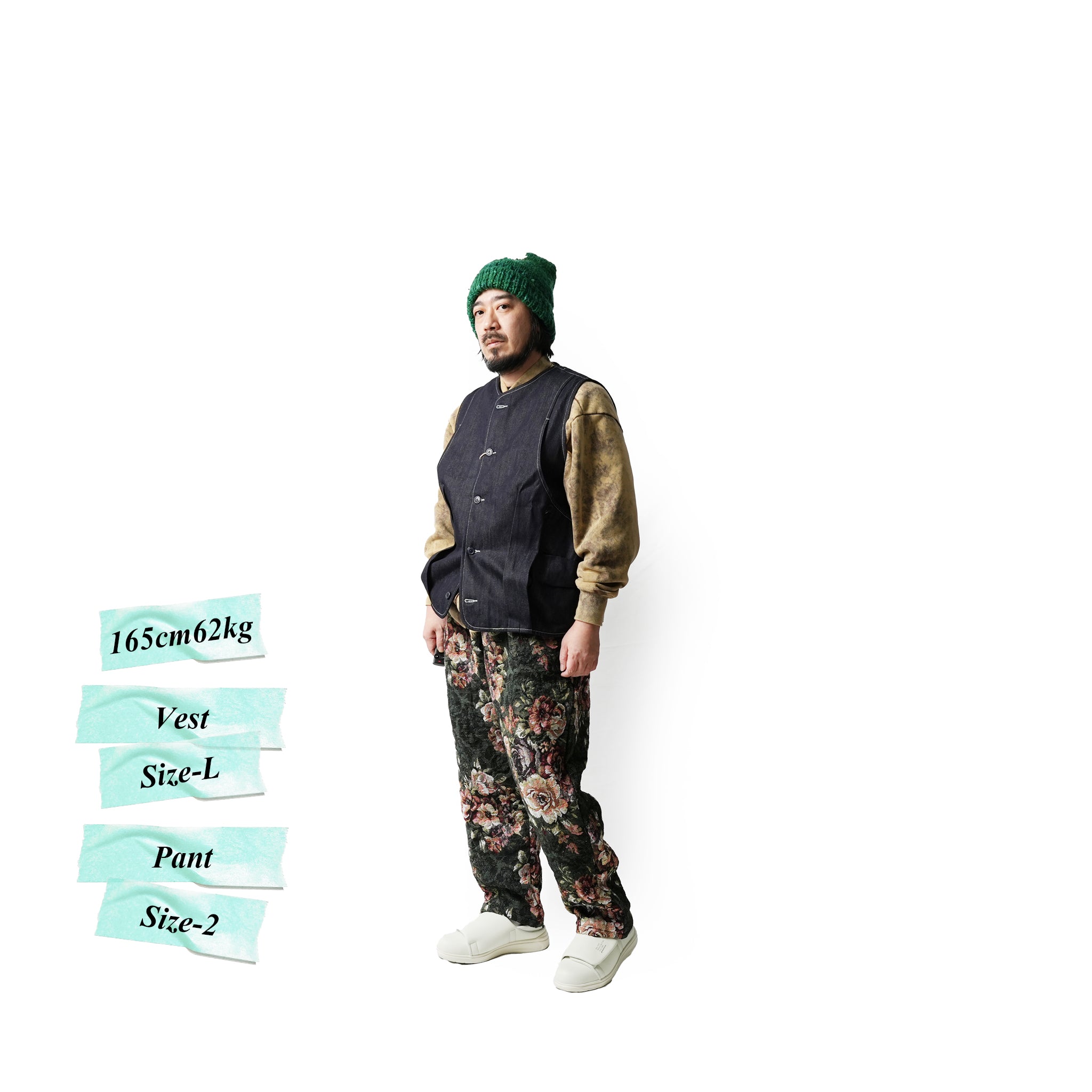 CHC40-01P_2022 | Double Cuff Cap Avocado | Color:Forest【CHAMULA_チャムラ】【MONITALY_モニタリー】【archive】