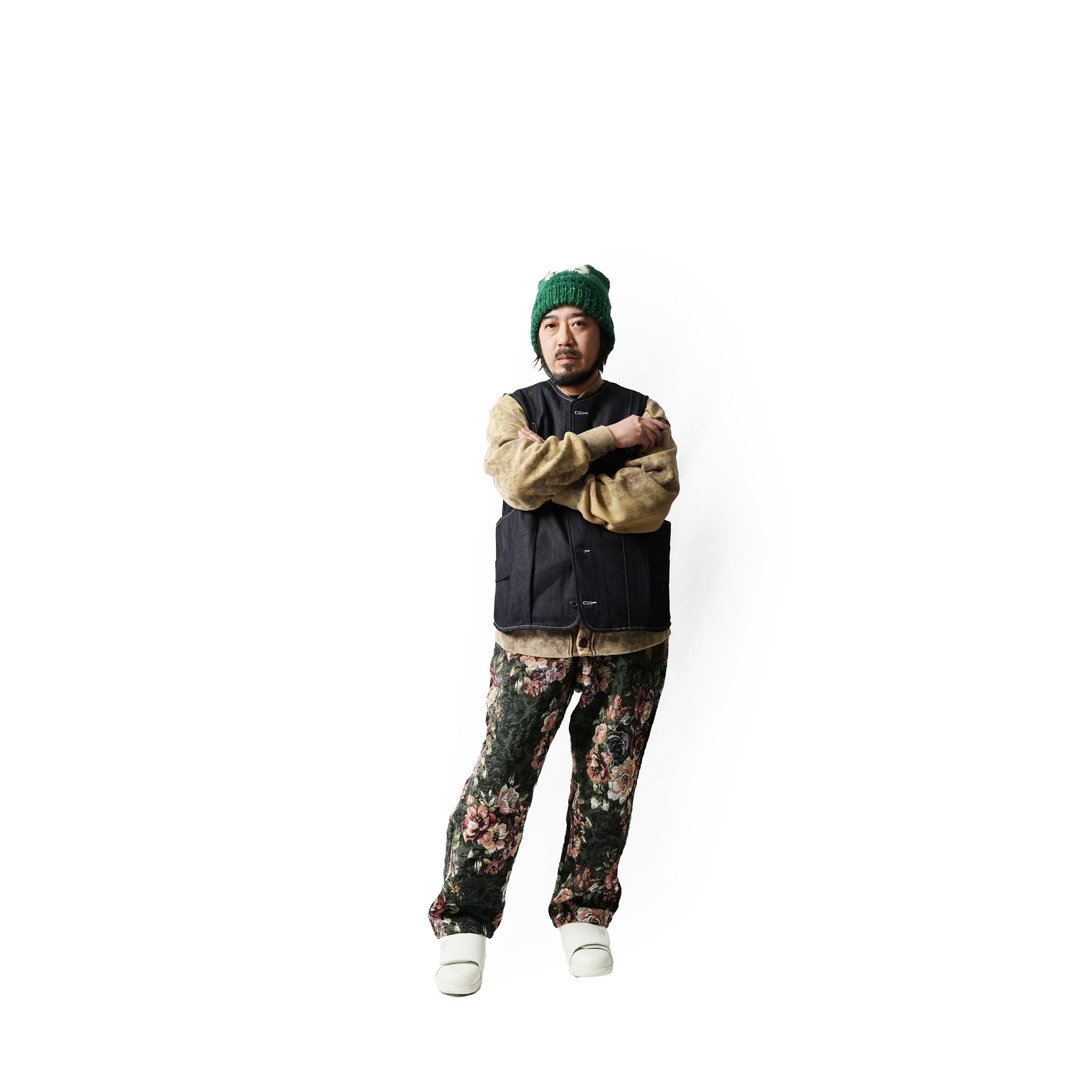 CHC40-01P_2022 | Double Cuff Cap Avocado | Color:Forest【CHAMULA_チャムラ】【MONITALY_モニタリー】【archive】