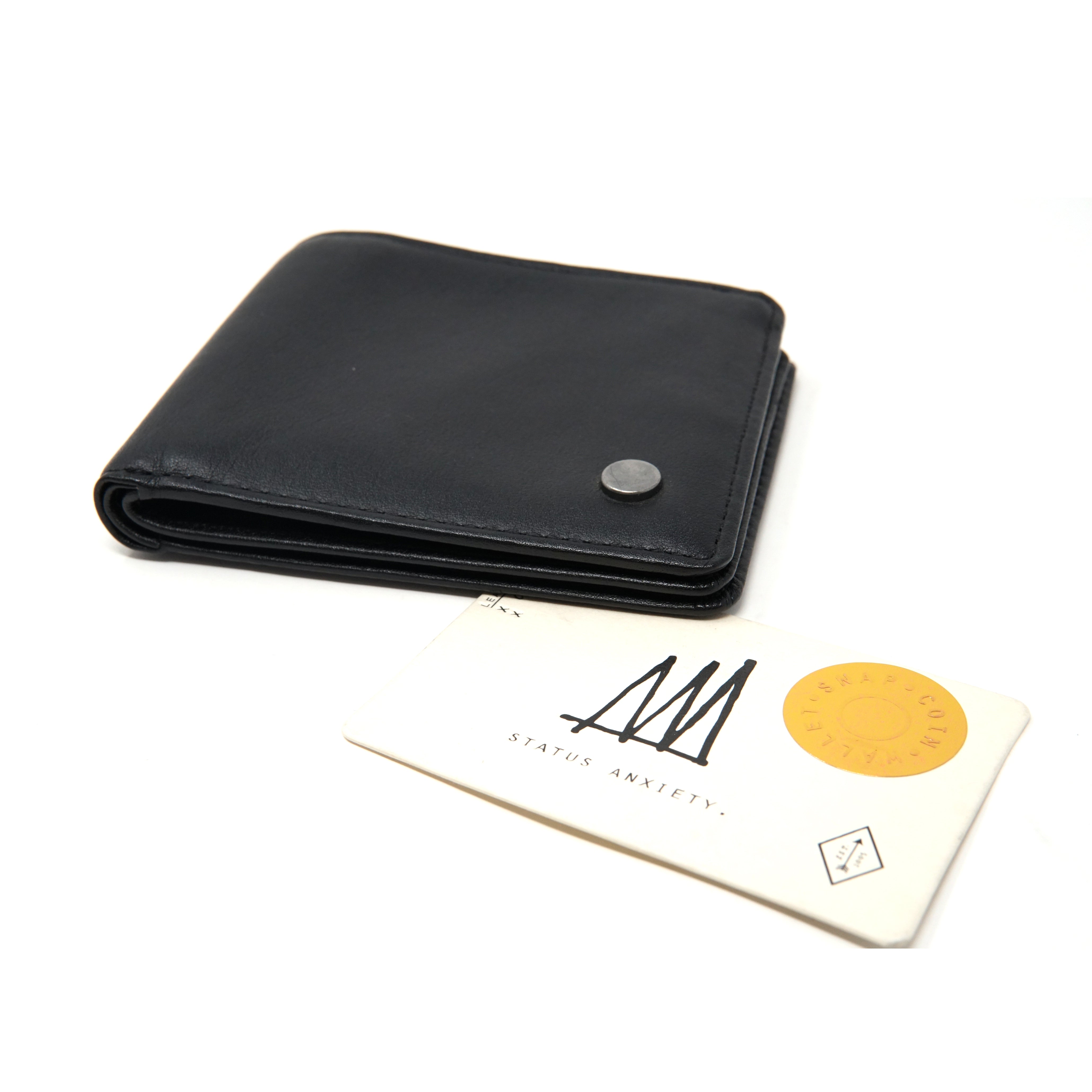 No: SA2287 | Name: LEONARD 二つ折り財布 I Color: BLACK 【Status Anxiety】【ネコポス選択可能】-STATUS ANXIETY-ADDICTION FUKUOKA