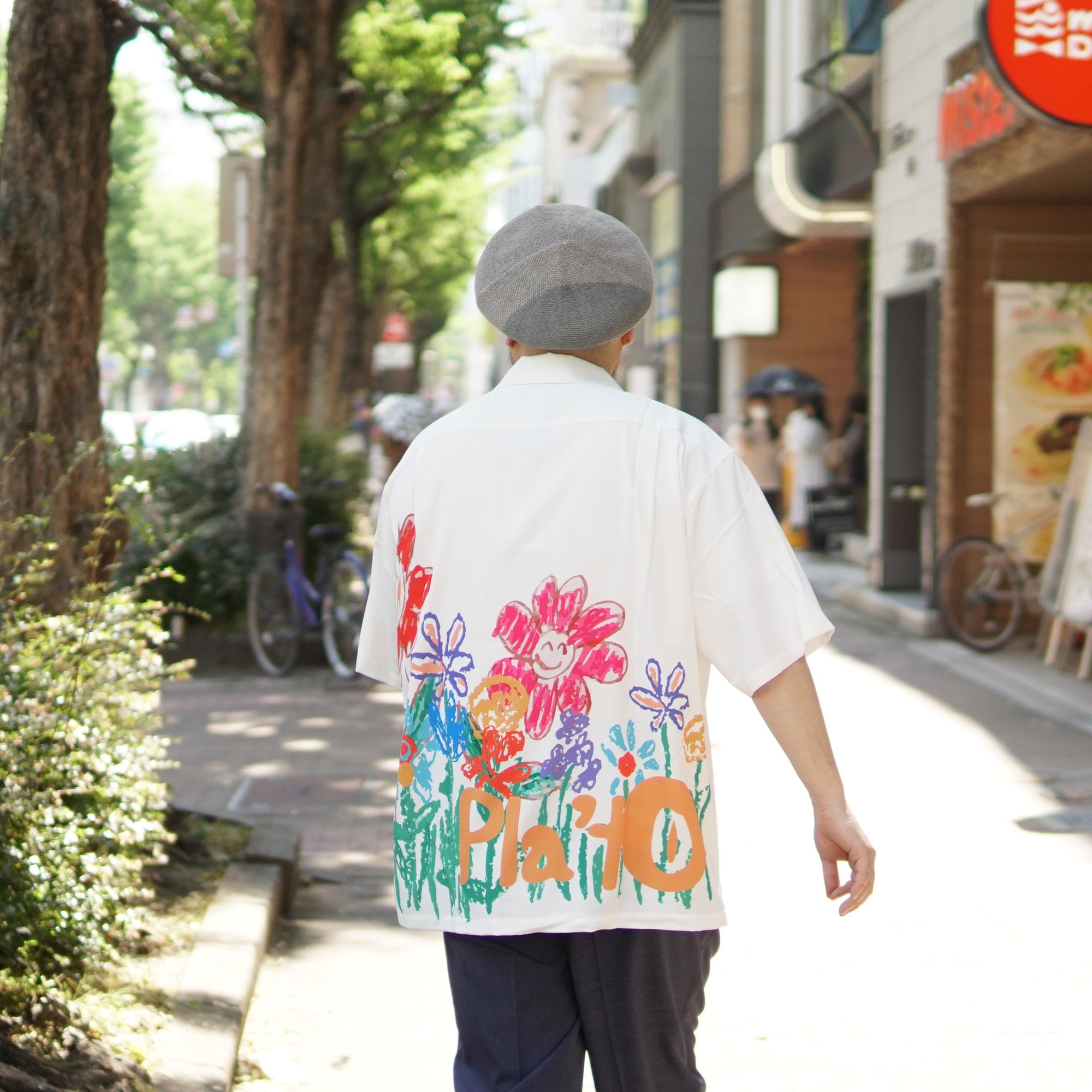 No:ps22t01-1 | Name:PICASSO SHIRT | Color:White body with print【PLATEAU STUDIO_プラトー スタジオ】【archive】