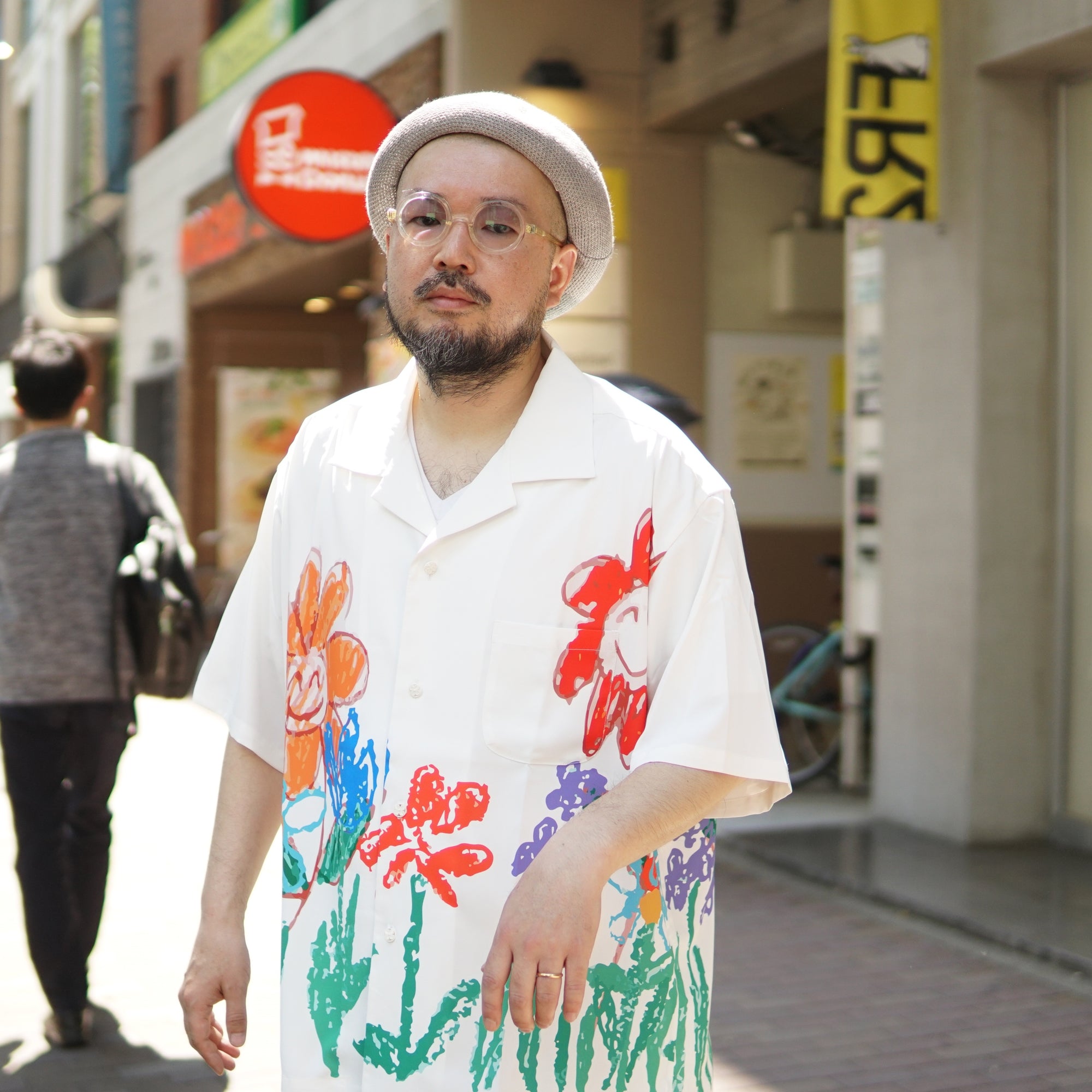 No:ps22t01-1 | Name:PICASSO SHIRT | Color:White body with print【PLATEAU STUDIO_プラトー スタジオ】【archive】