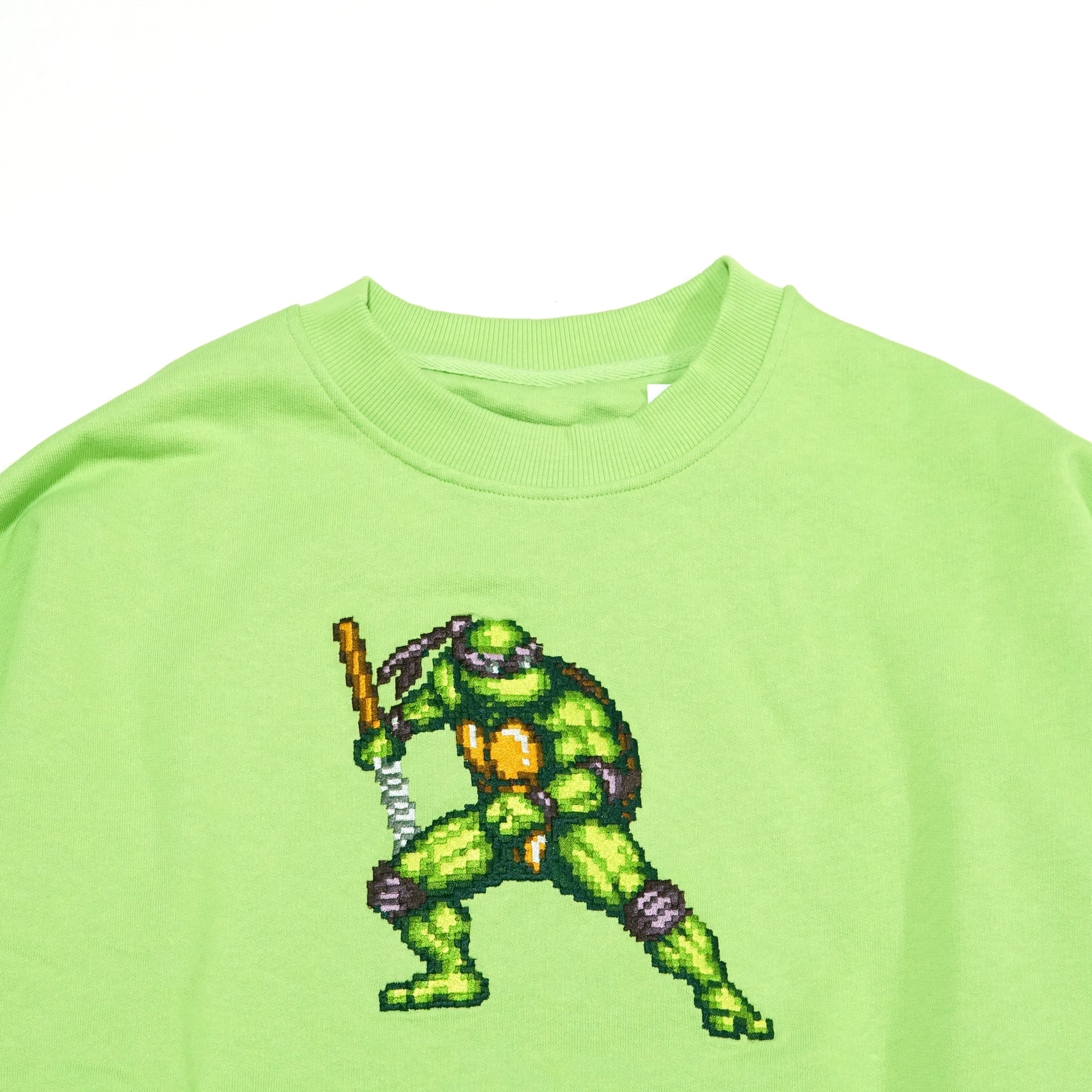 No:SS-V-EB-FIGHTINGTURTLE | Name:DONATELLO SWEAT-SHIRT - BRICKTOWN X TMNT ™ | Color:Green Shell | Size:S/M/L【BRICKTOWN_ブリックタウン】【archive】