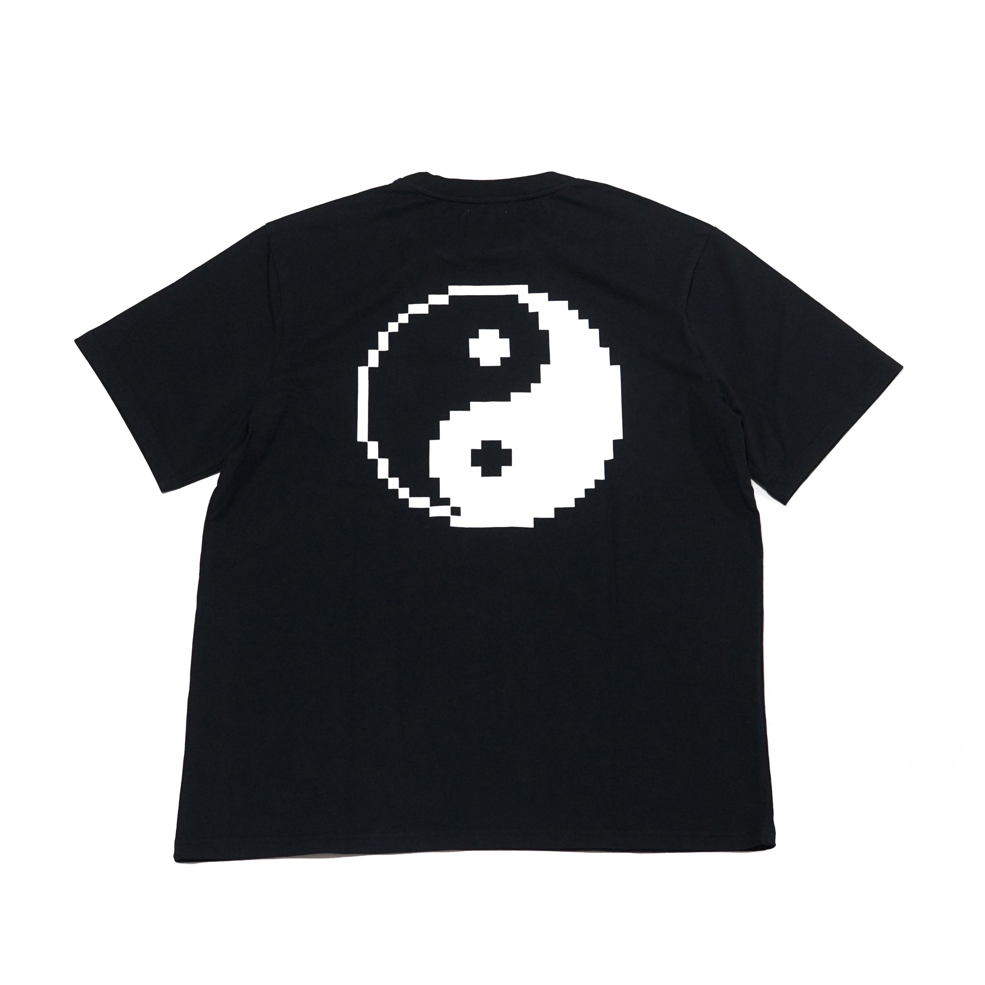 No:TSO-B-ES-YINYANG/BP | Name:yin yang OVERSIZE T-SHIRT - BRICKTOWN_The Classics Mix of Pixel Arts | Color:Black | Size:S/M/L【BRICKTOWN_ブリックタウン】