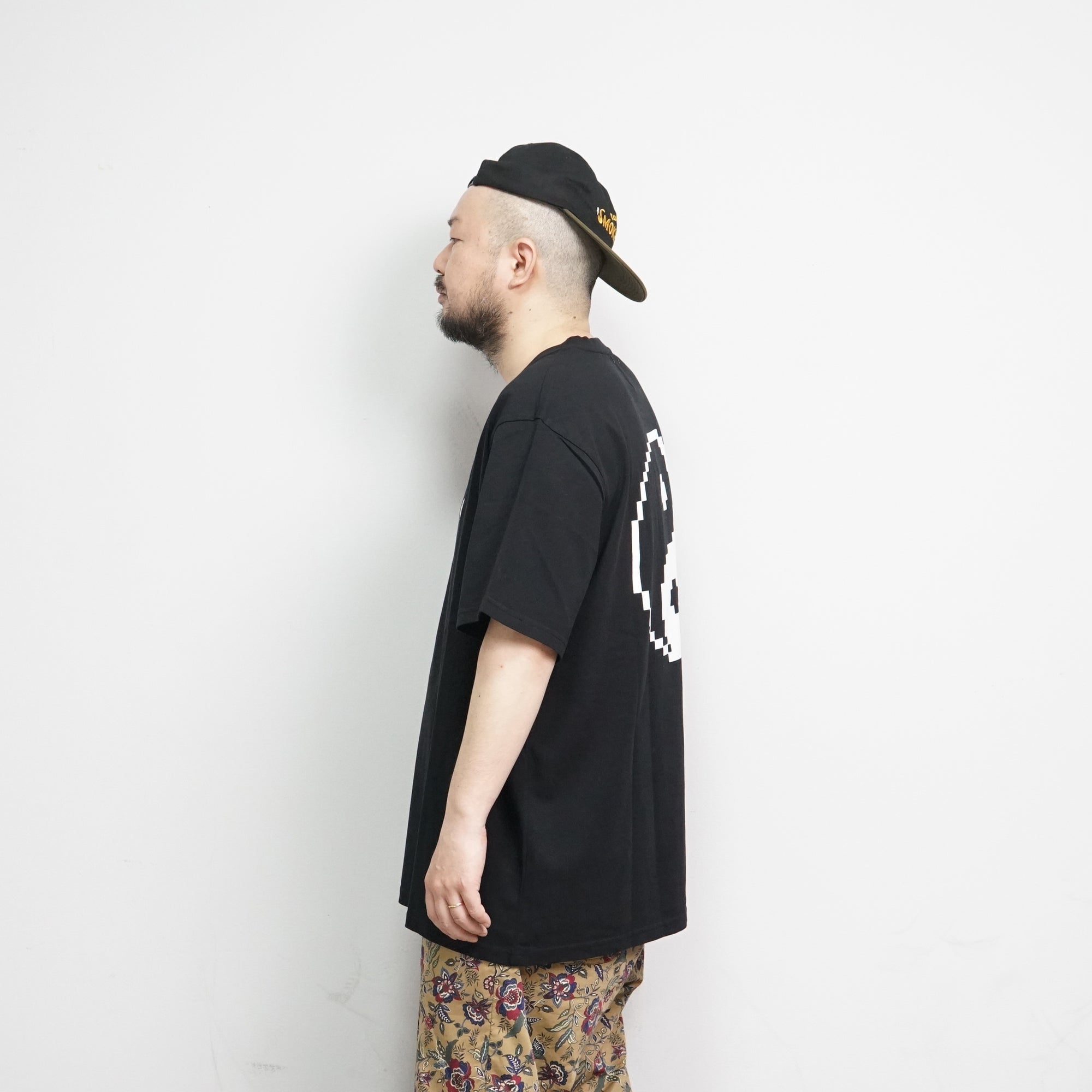 No:TSO-B-ES-YINYANG/BP | Name:yin yang OVERSIZE T-SHIRT - BRICKTOWN_The Classics Mix of Pixel Arts | Color:Black | Size:S/M/L【BRICKTOWN_ブリックタウン】【archive】