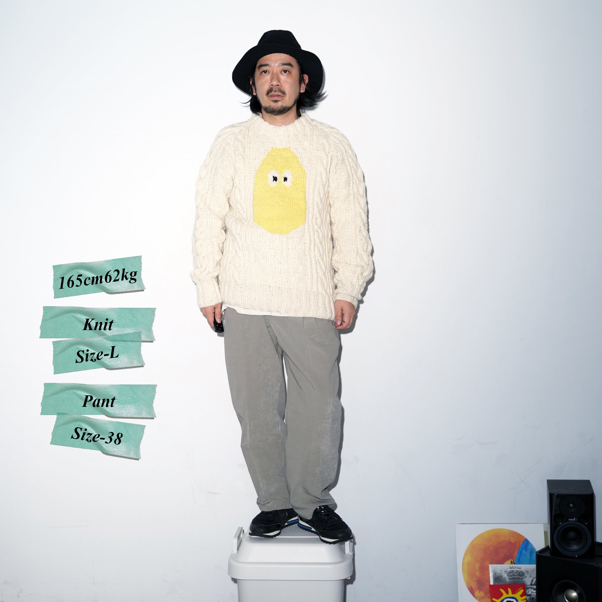 No:CHS82-01 | Name:Avocado Fisherman Pullover | Color:Ivory X Canary【CHAMULA_チャムラ】【MONITALY_モニタリー】