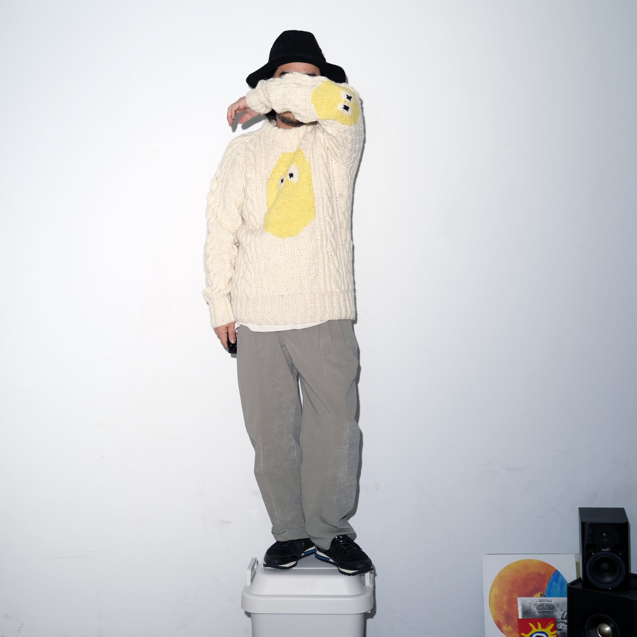 No:CHS82-01 | Name:Avocado Fisherman Pullover | Color:Ivory X Canary【CHAMULA_チャムラ】【MONITALY_モニタリー】
