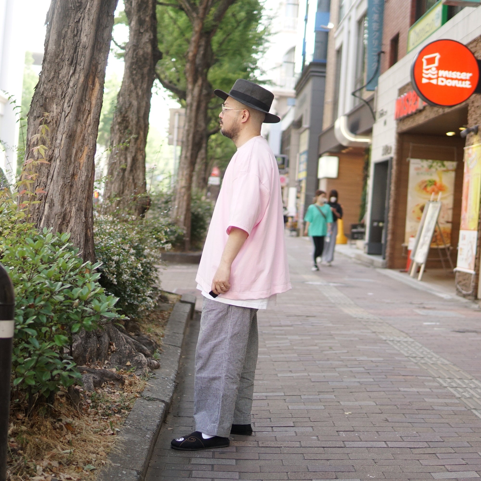 No:#SV041 | Name:Big P Short Length Tee | Color:White/Black/Green/Pink | Size:Free【Big P Product】【ネコポス選択可能】