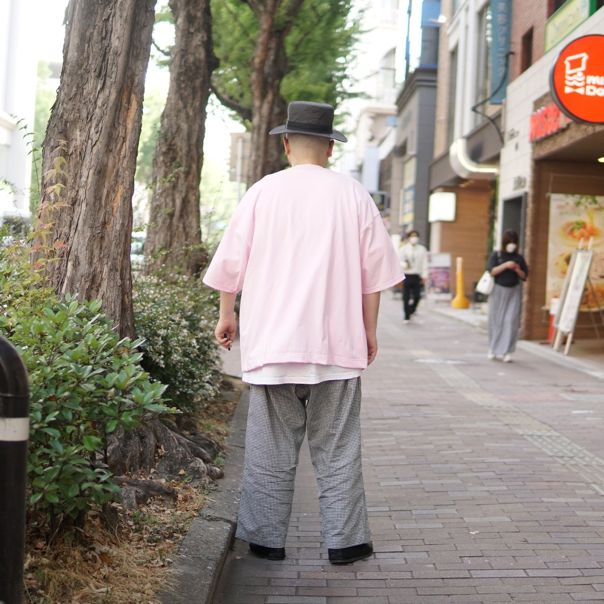 No:#SV041 | Name:Big P Short Length Tee | Color:White/Black/Green/Pink | Size:Free【Big P Product】【ネコポス選択可能】