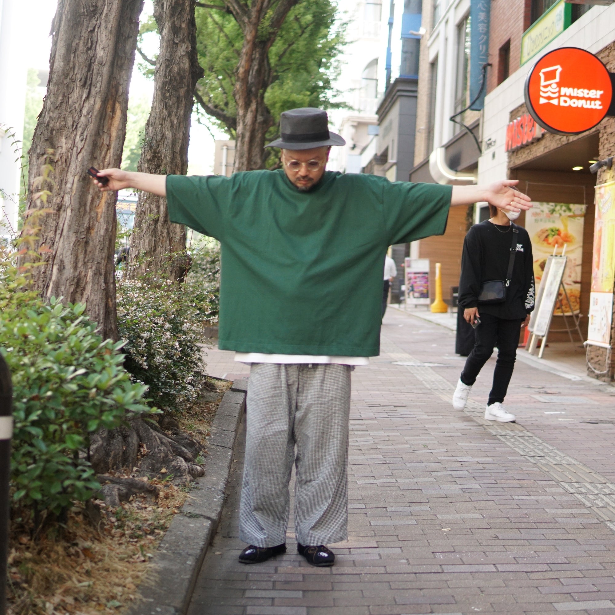 No:#SV041 | Name:Big P Short Length Tee | Color:White/Black/Green/Pink | Size:Free【Big P Product】【ネコポス選択可能】