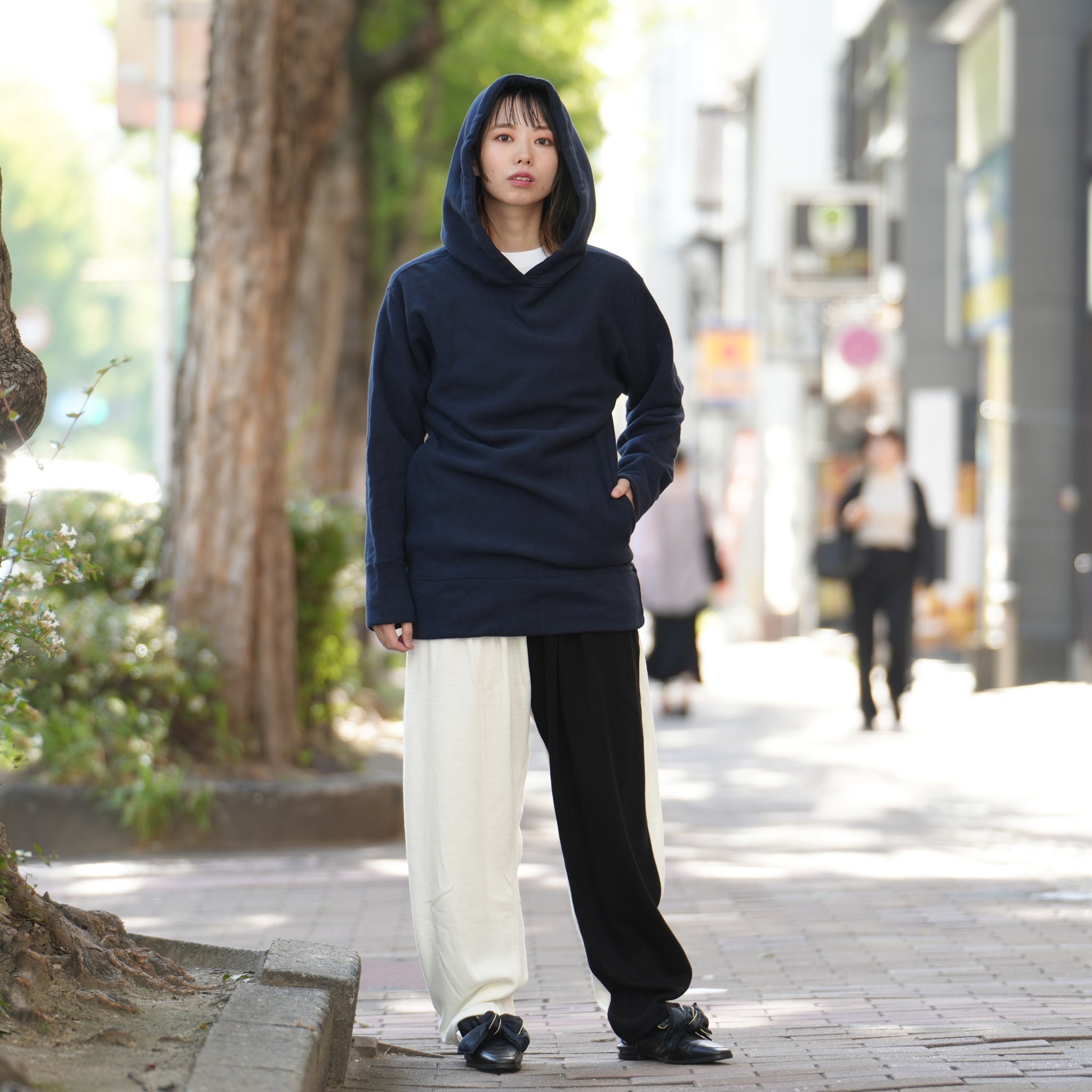 063501 | aoa sweat hoodie | Color:Navy | Size:Free【animal of airs_アニマル オブ エアーズ】