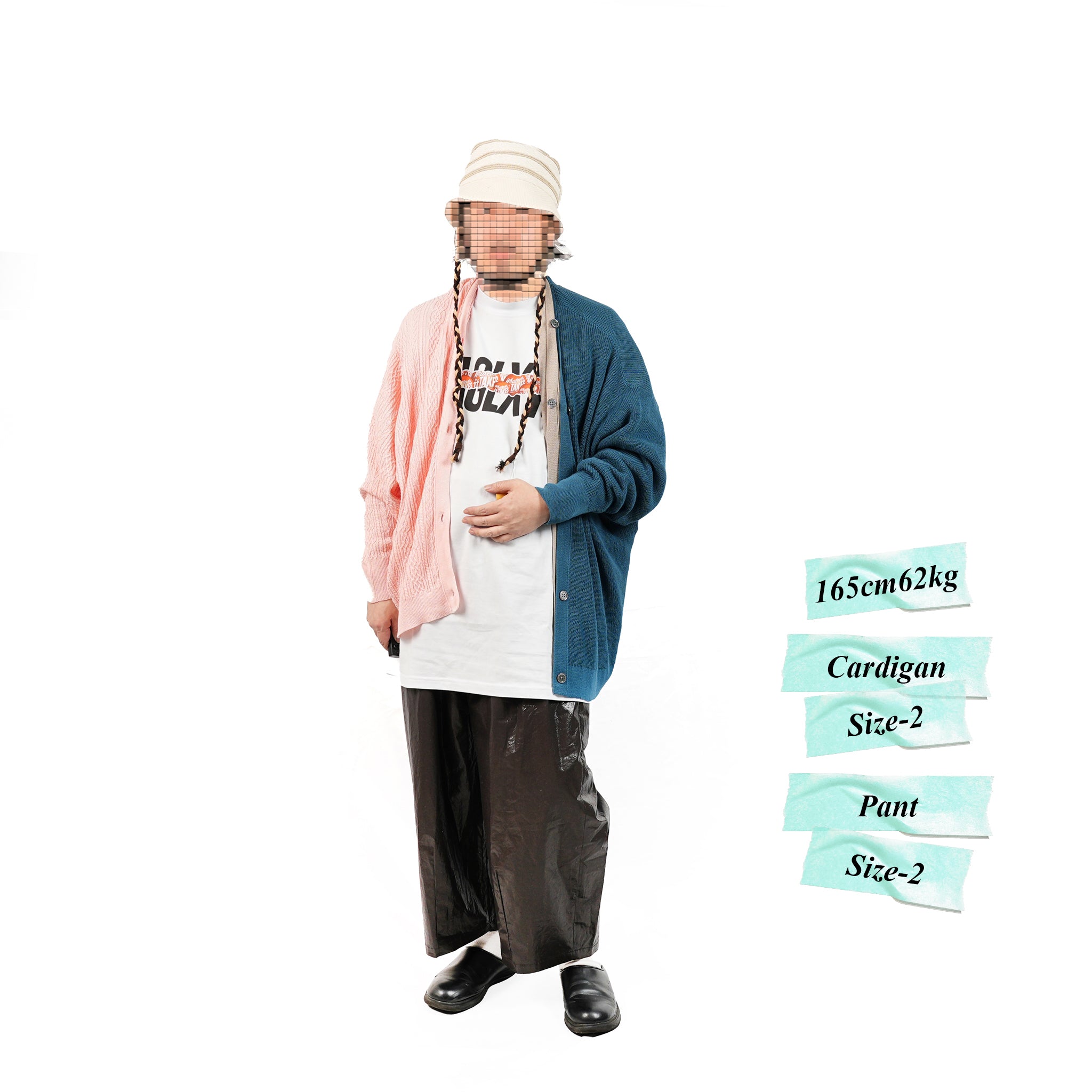No:bsd23SS-20_a | Name:3piece knit cardigan | Color:Azisai【BEDSIDEDRAMA_ベッドサイドドラマ】【archive】