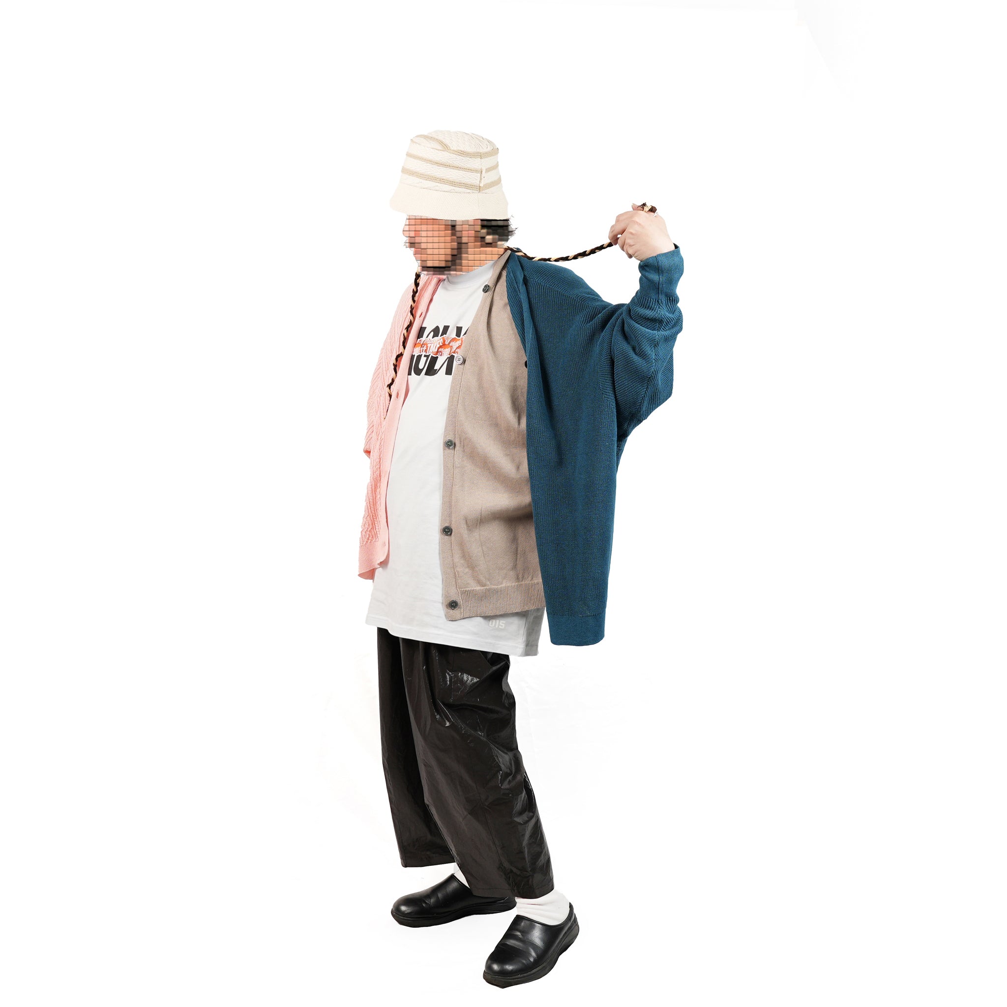 No:bsd23SS-20_a | Name:3piece knit cardigan | Color:Azisai【BEDSIDEDRAMA_ベッドサイドドラマ】【archive】