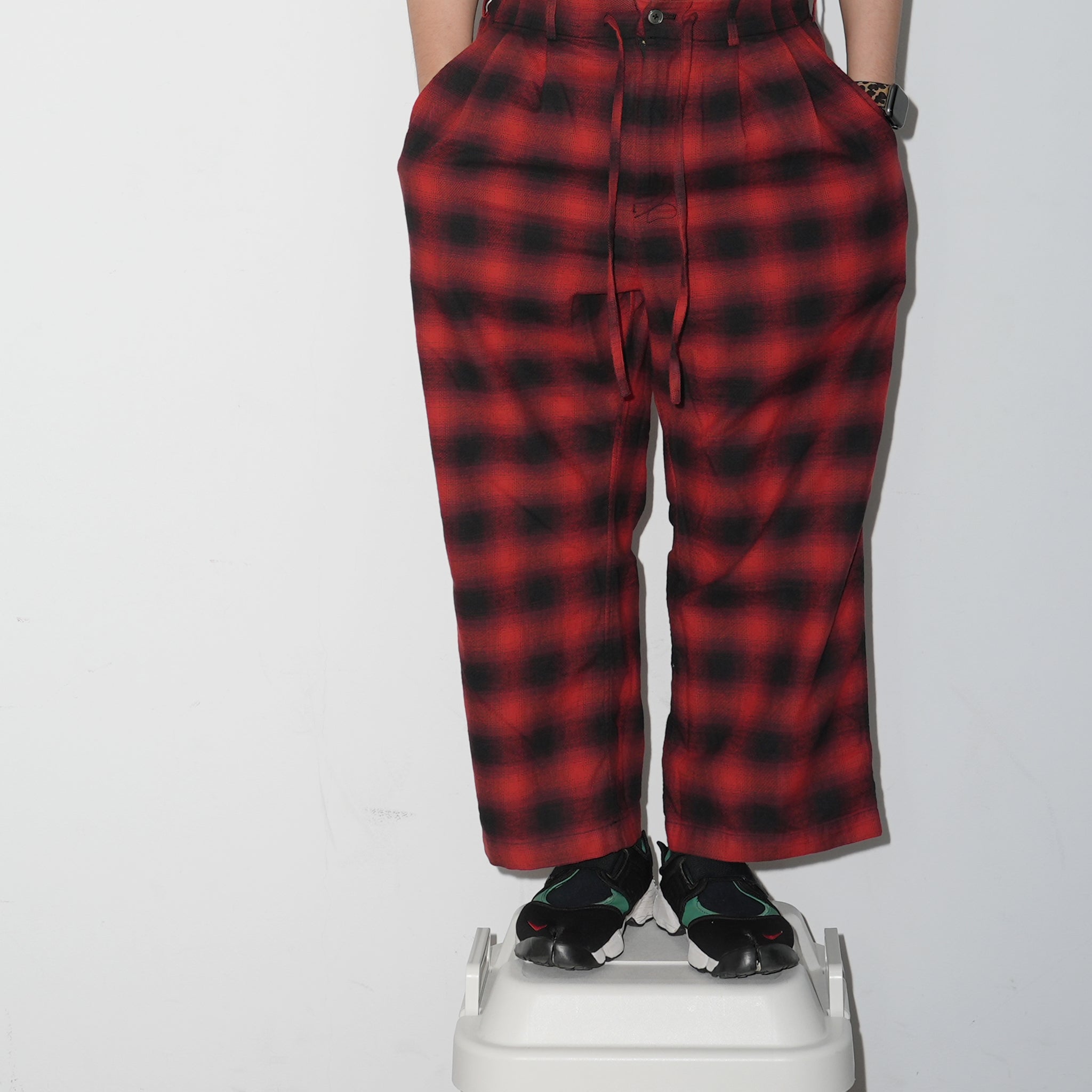 No:wp-special_B | Name:OMBRE CHECK PANTS 別注 | Color:Red【CATTA_カッタ】【archive】