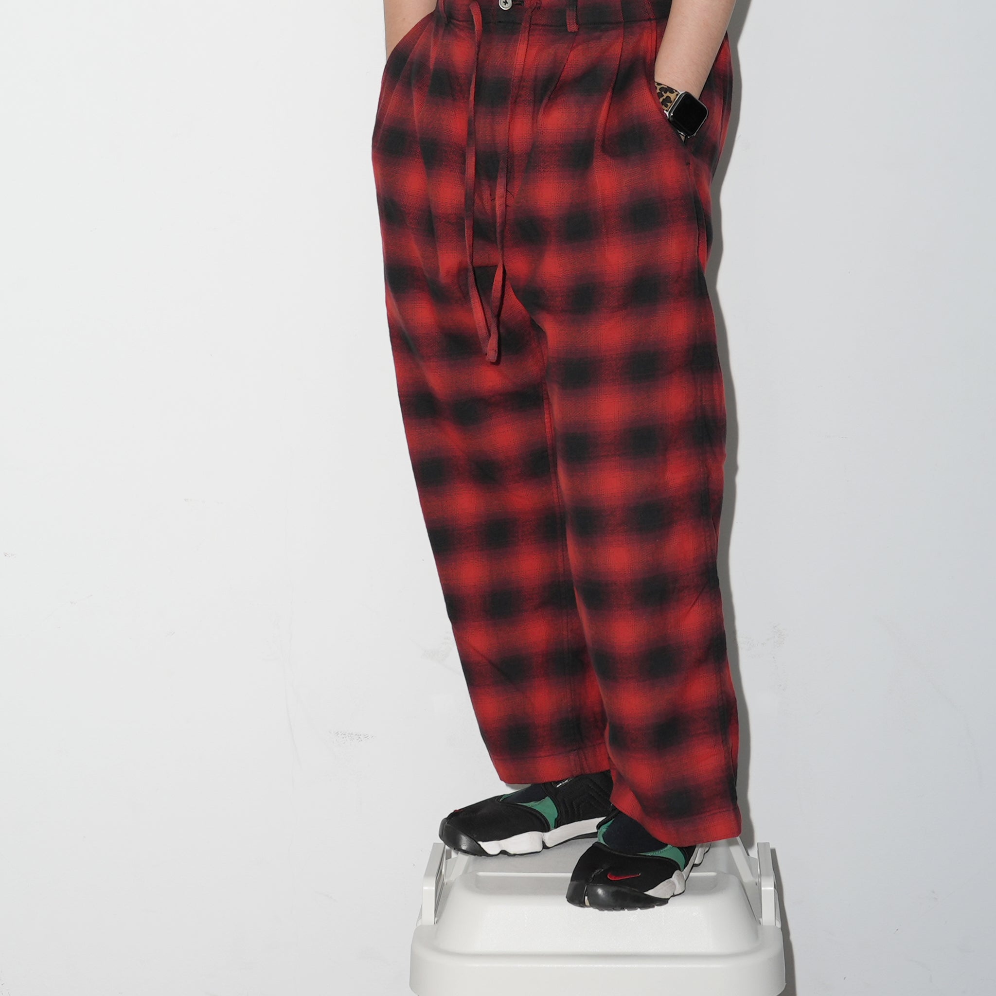 No:wp-special_B | Name:OMBRE CHECK PANTS 別注 | Color:Red【CATTA_カッタ】【archive】