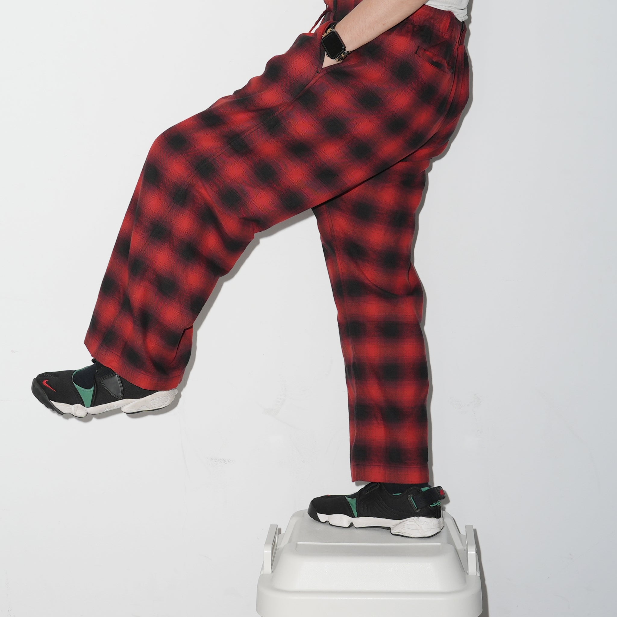 No:wp-special_B | Name:OMBRE CHECK PANTS 別注 | Color:Red【CATTA_カッタ】【archive】