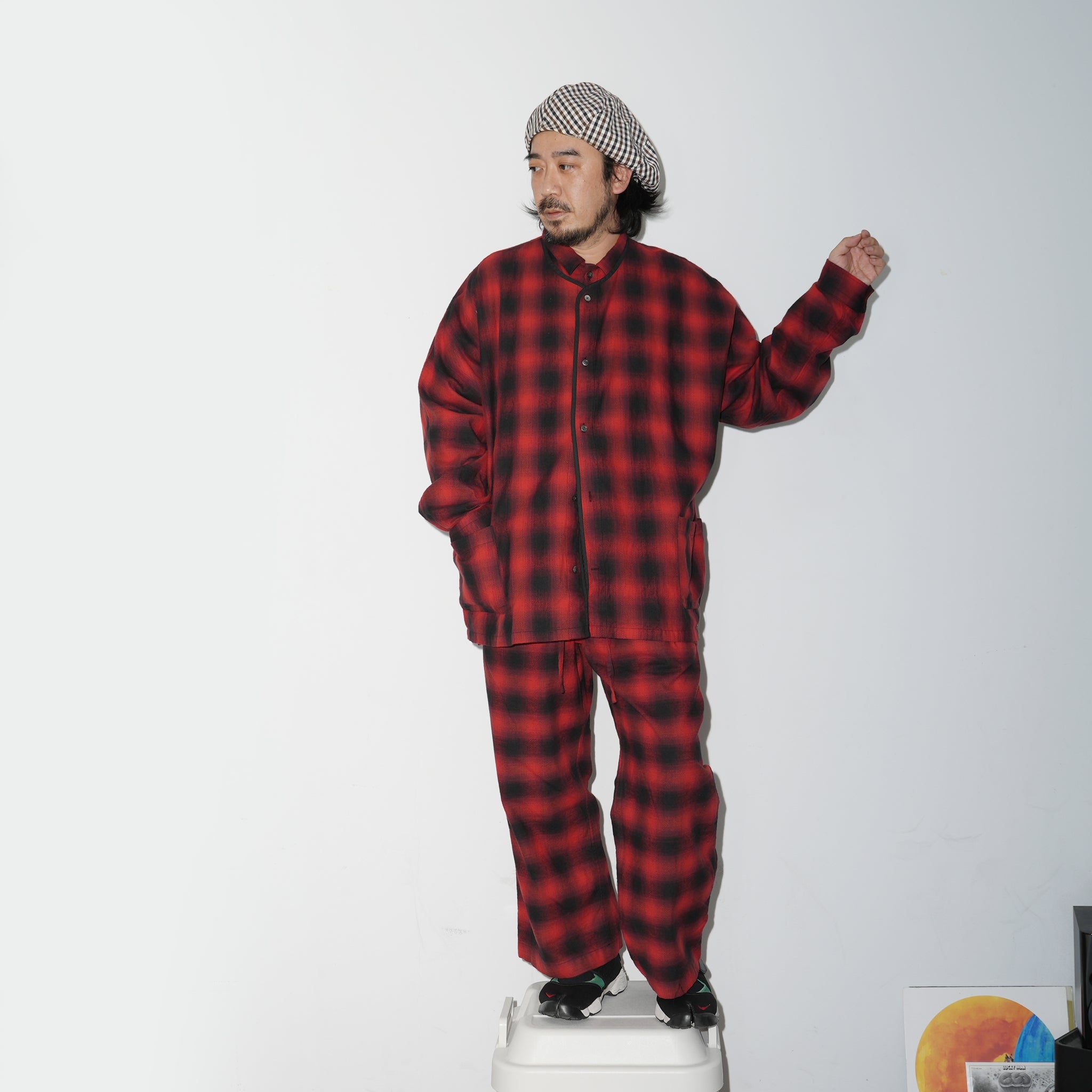 No:wp-special_B | Name:OMBRE CHECK PANTS 別注 | Color:Red【CATTA_カッタ】【archive】