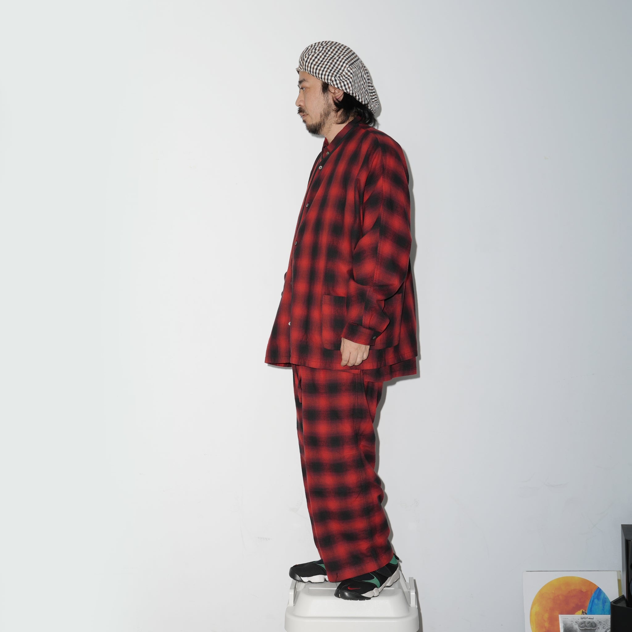No:wp-special_B | Name:OMBRE CHECK PANTS 別注 | Color:Red【CATTA_カッタ】【archive】