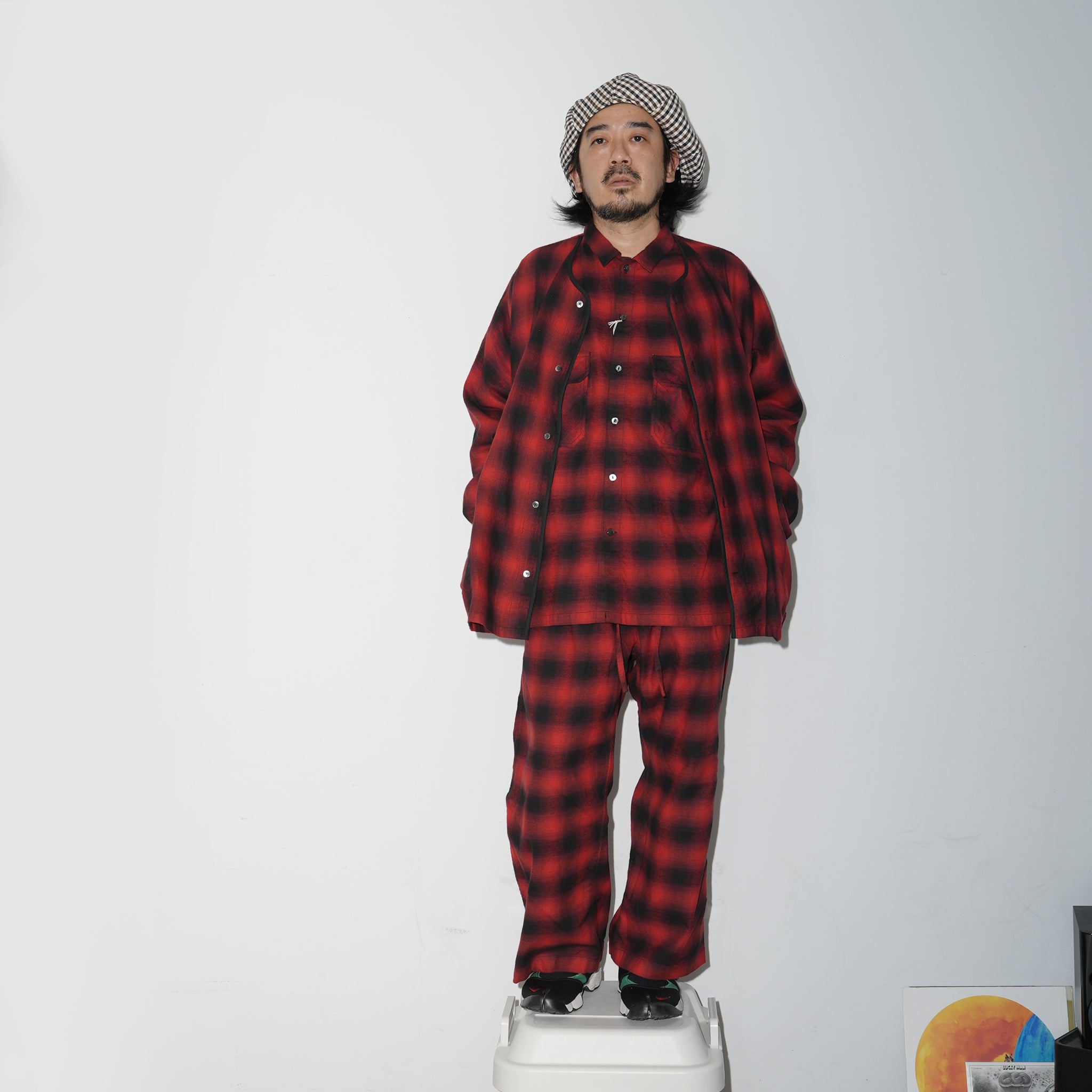 No:wp-special_B | Name:OMBRE CHECK PANTS 別注 | Color:Red【CATTA_カッタ】【archive】