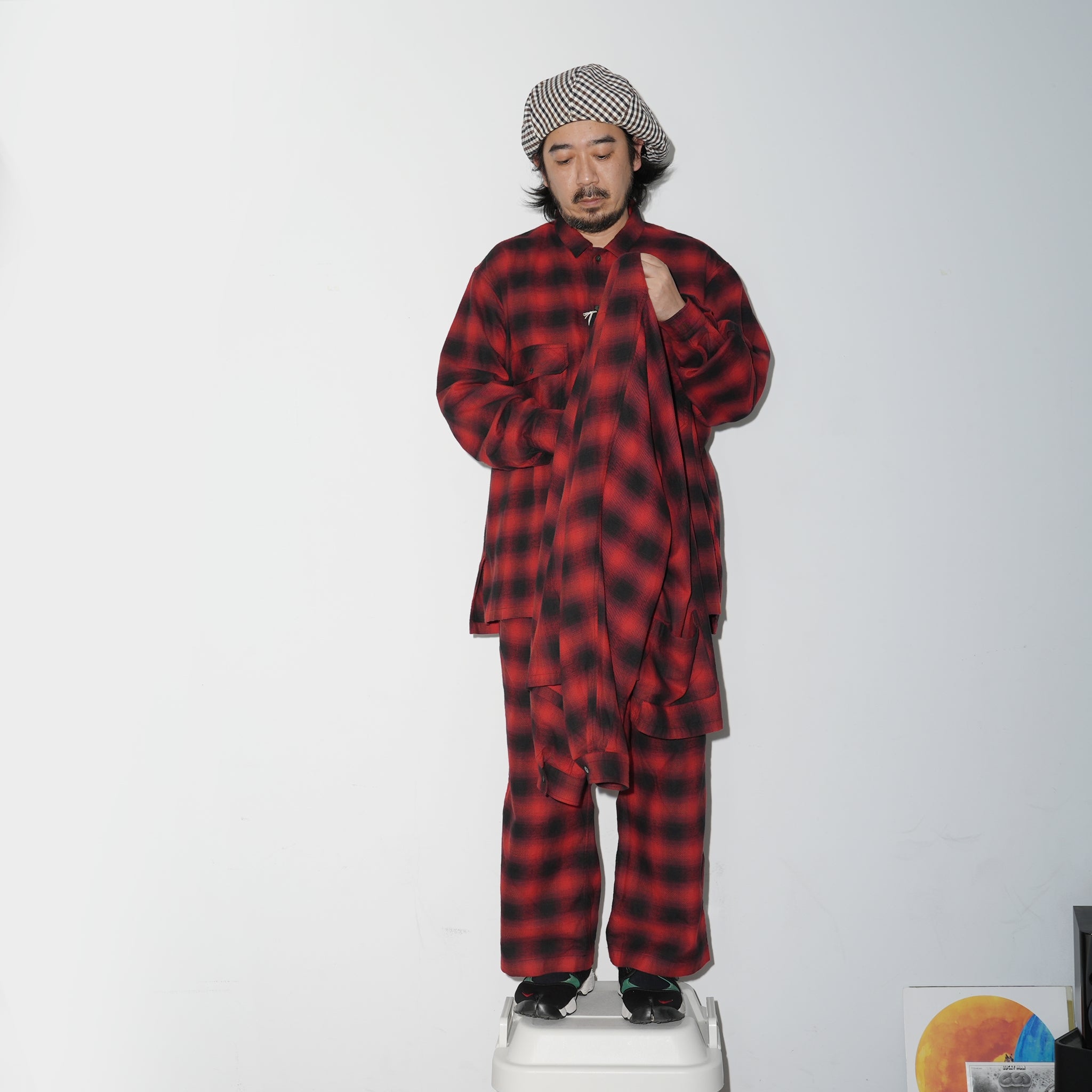 No:wp-special_B | Name:OMBRE CHECK PANTS 別注 | Color:Red【CATTA_カッタ】