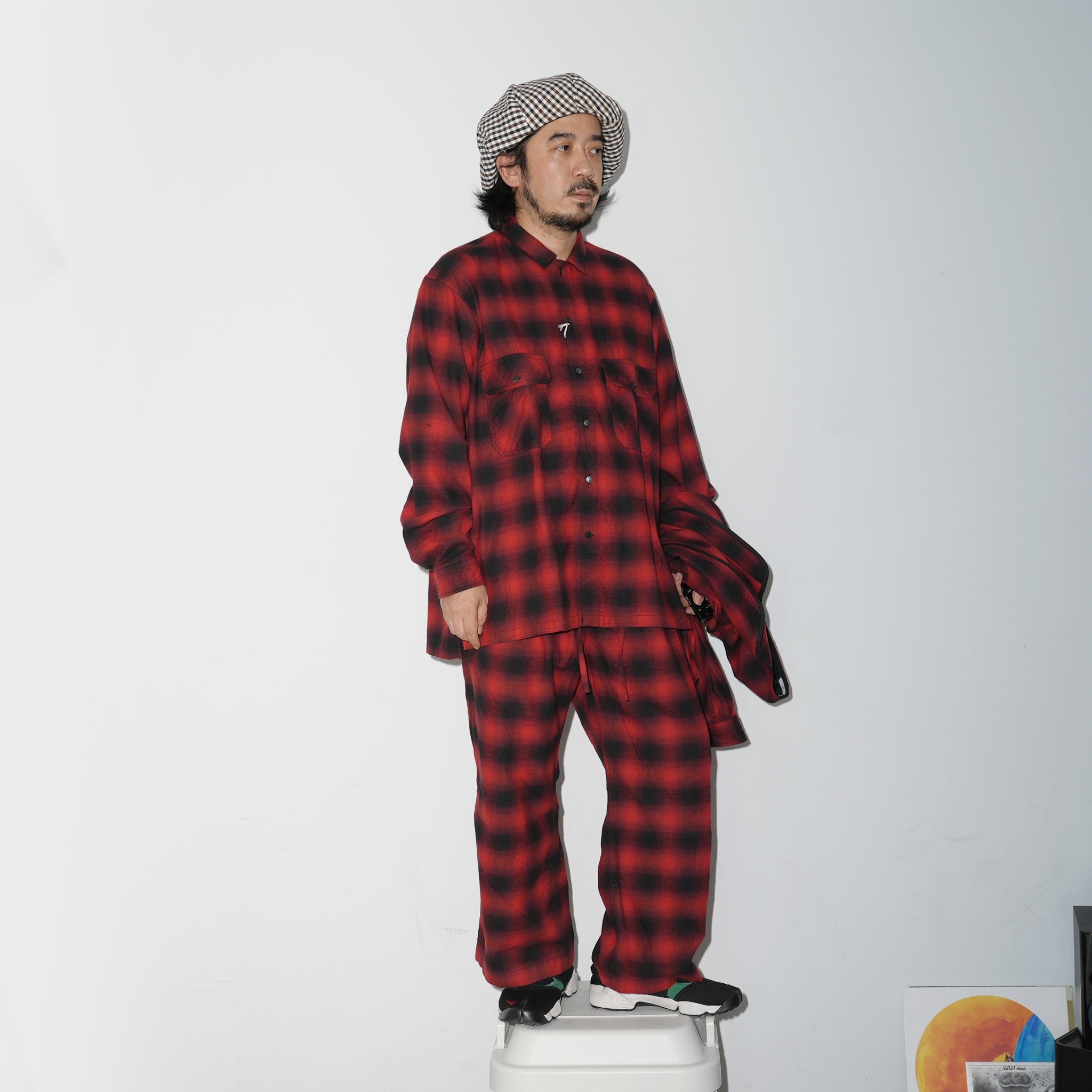 No:wp-special_B | Name:OMBRE CHECK PANTS 別注 | Color:Red【CATTA_カッタ】【archive】