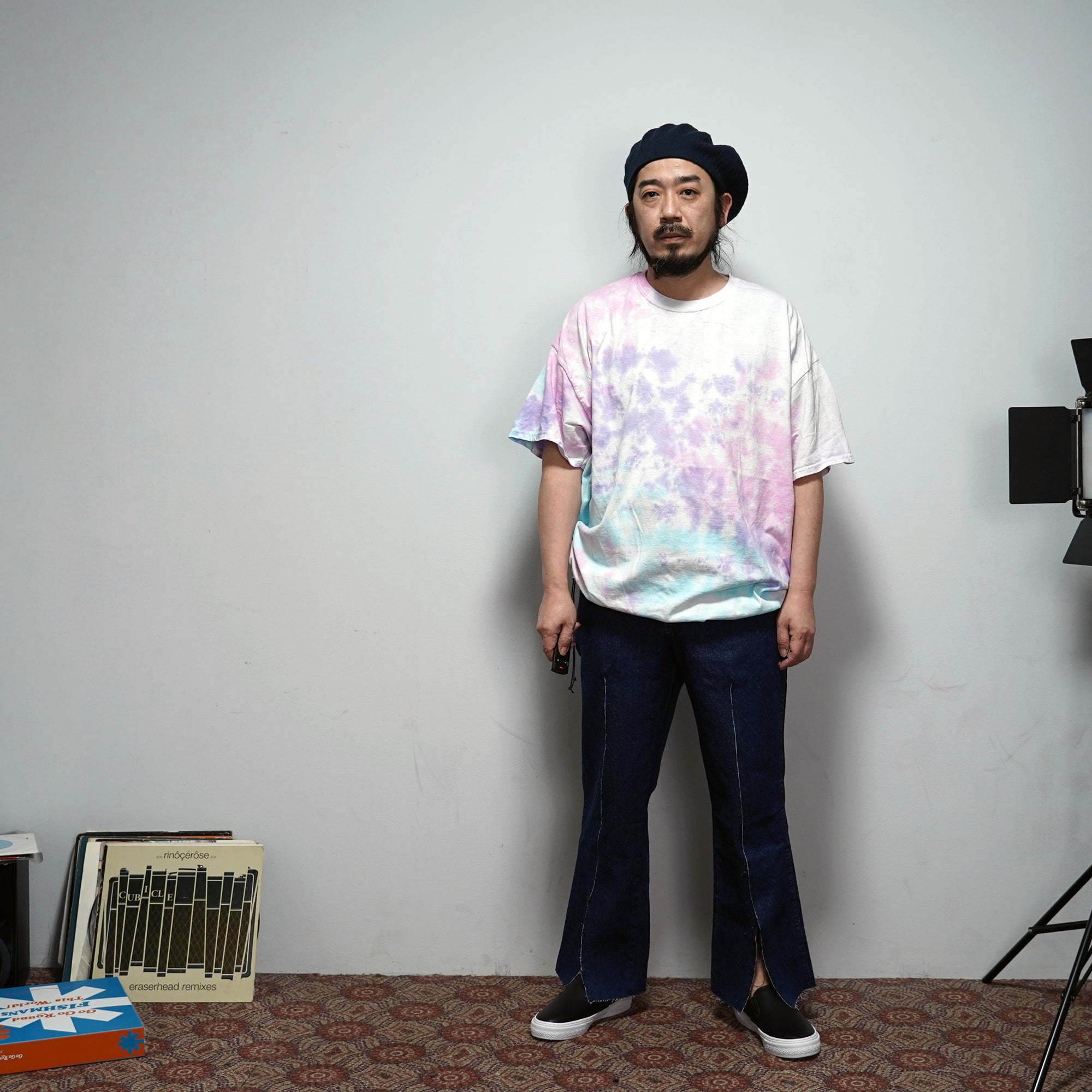 No:REMAKE02 | Name: REMAKE FRONT SLIT DENIM PANTS | Color:PREWASHED INDIGO【RED KAP】-MEG COMPANY-ADDICTION FUKUOKA