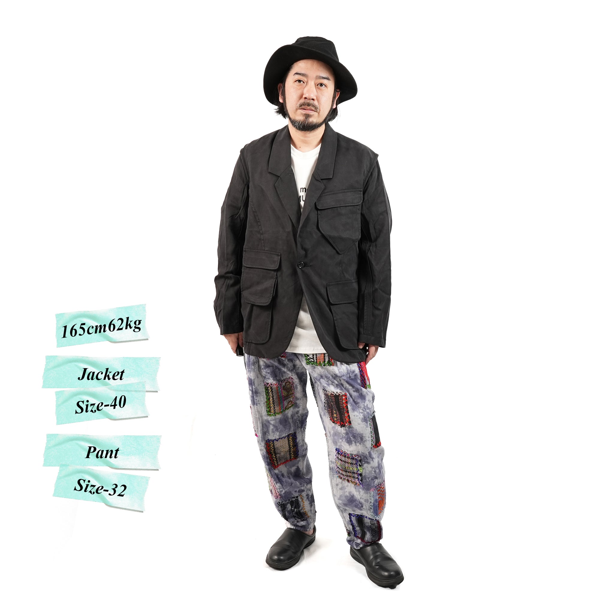 No:M31017-17 | Name:Ura Low Lapel Blazer | Color:Tencel Black【MONITALY_モニタリー】