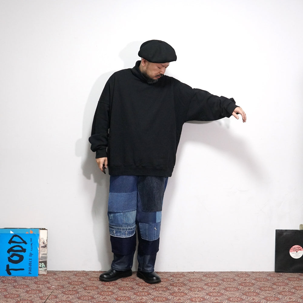 No:M30700C | Name:Turtleneck Sweatshirt | Color:Black | Size:M/L【MONITALY】-MONITALY-ADDICTION FUKUOKA
