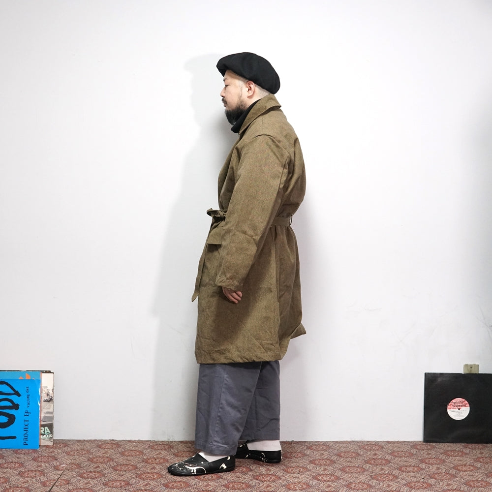 No:M30008 | Name:Jute Coat | Color:Old Hunting Brown/Black Mix | Size:38/40/42【MONITALY】-MONITALY-ADDICTION FUKUOKA