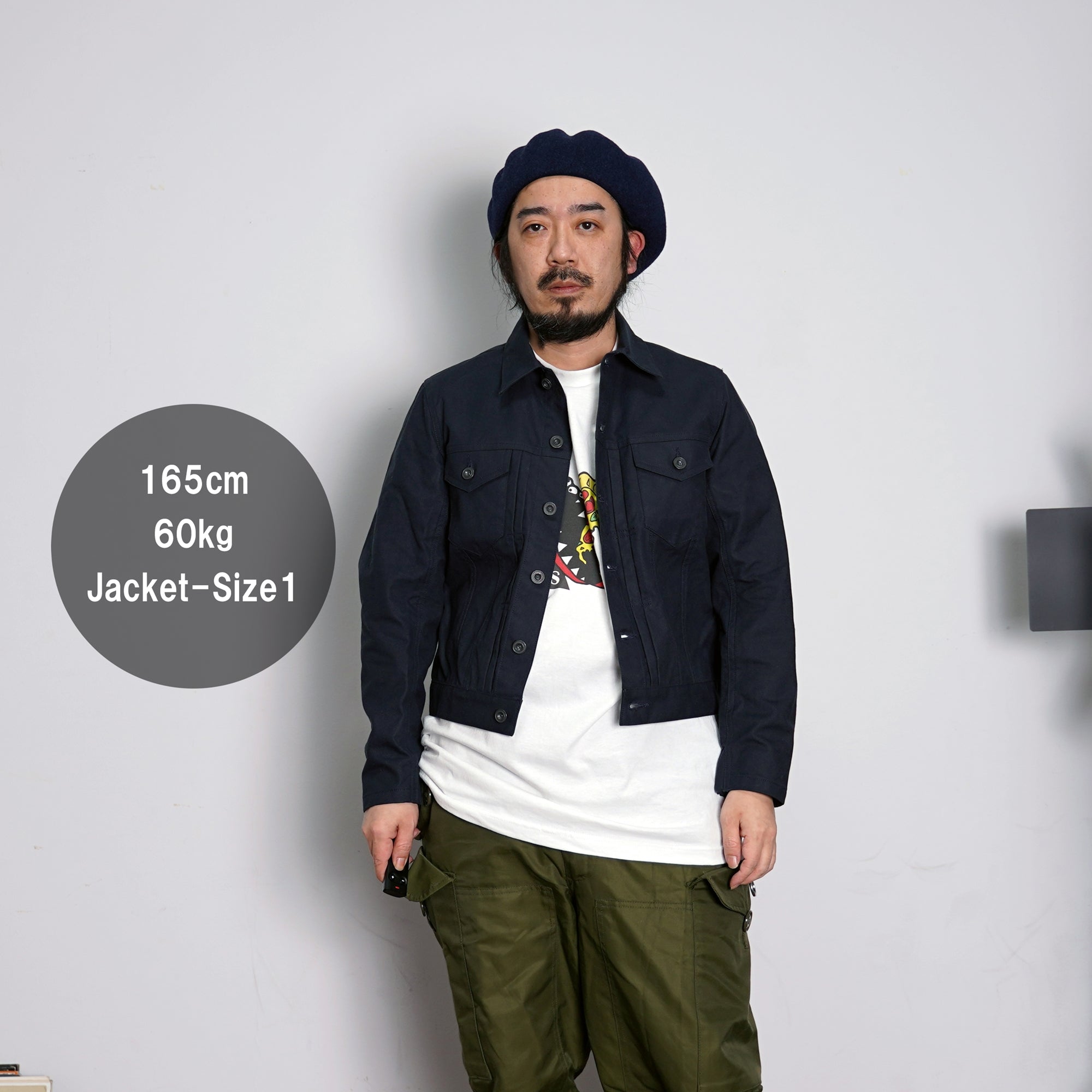 Mechanic jamper Color:NAVY【PHABLIC×KAZUI】-PHABLIC×KAZUI-ADDICTION FUKUOKA