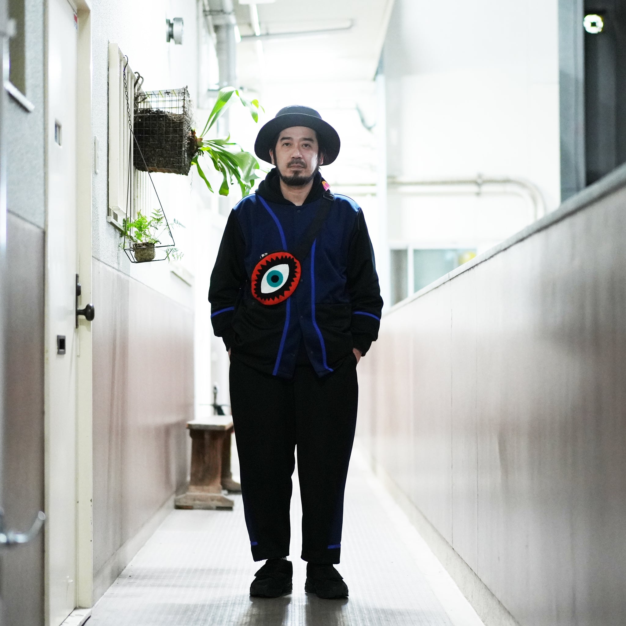 AC209 | Fanny Pack Eye | Color: embroidere【KITSCH KITCHEN_キッチュキッチン】【ネコポス選択可能】【archive】