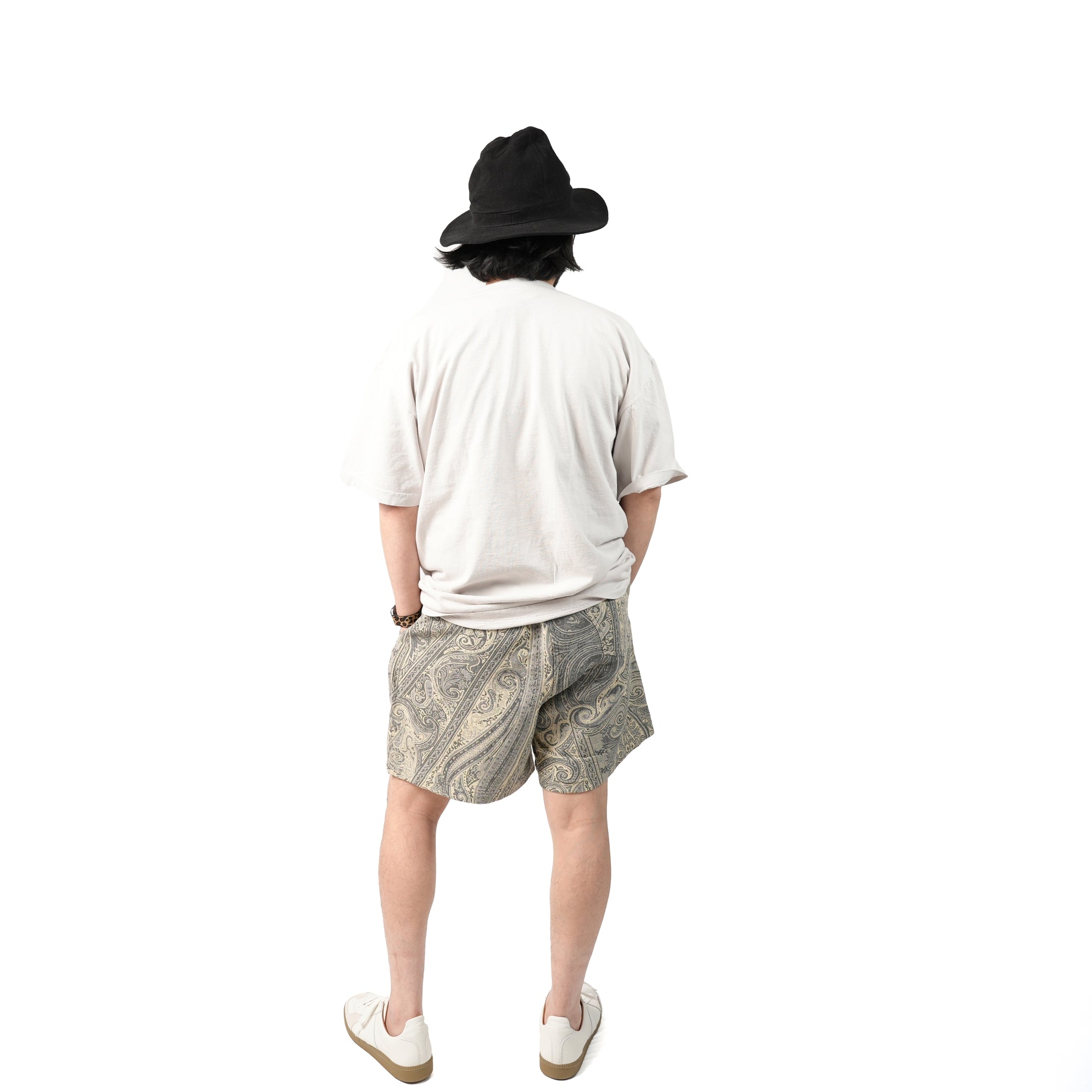No:M31351-1 | Name:Easy Baggy Shorts w/ Quick Release Buckle | Color:Betro Paisley Grey【MONITALY_モニタリー】【archive】