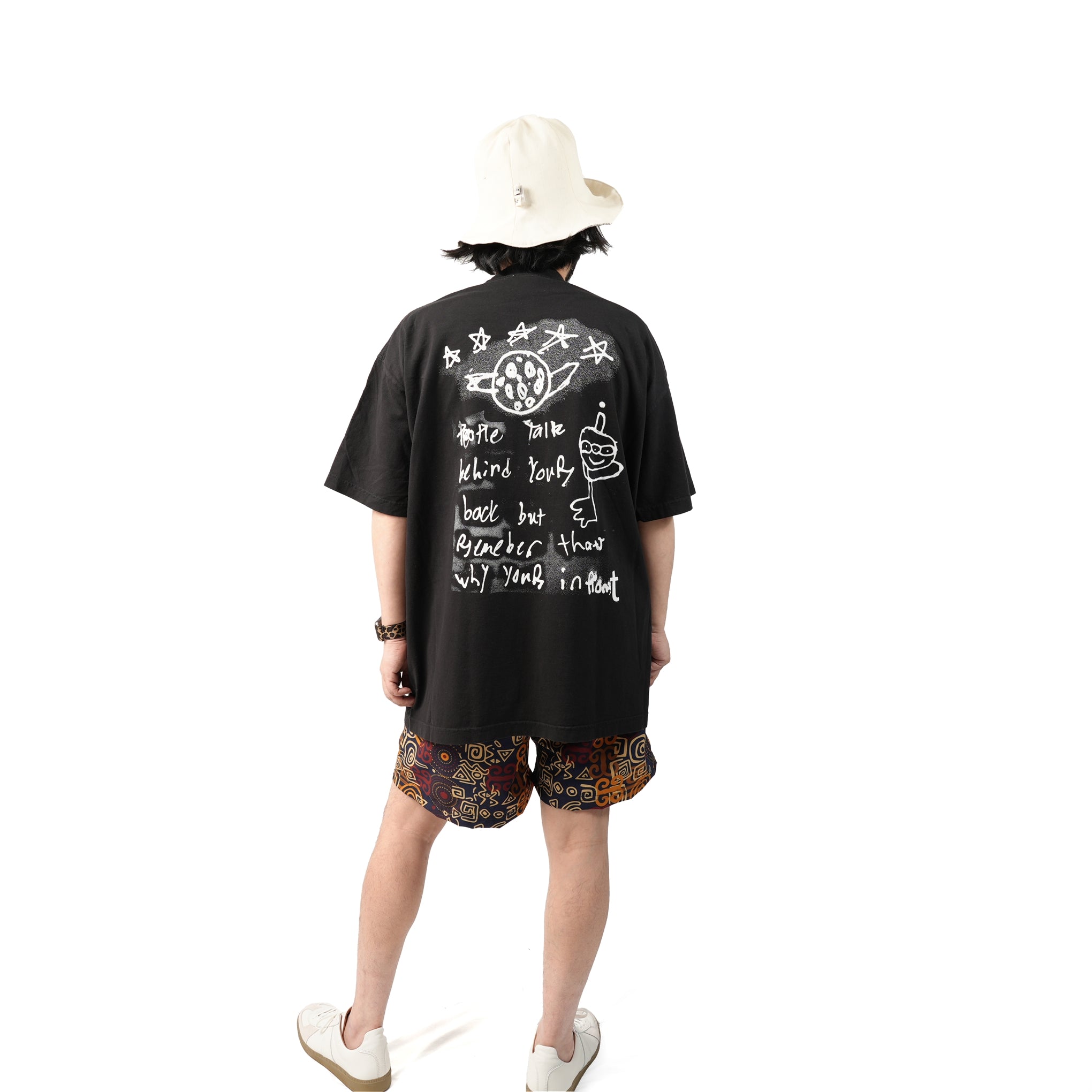 M31351-4 | Easy Baggy Shorts w/ Quick Release Buckle | Color:Shawn Print【MONITALY_モニタリー】