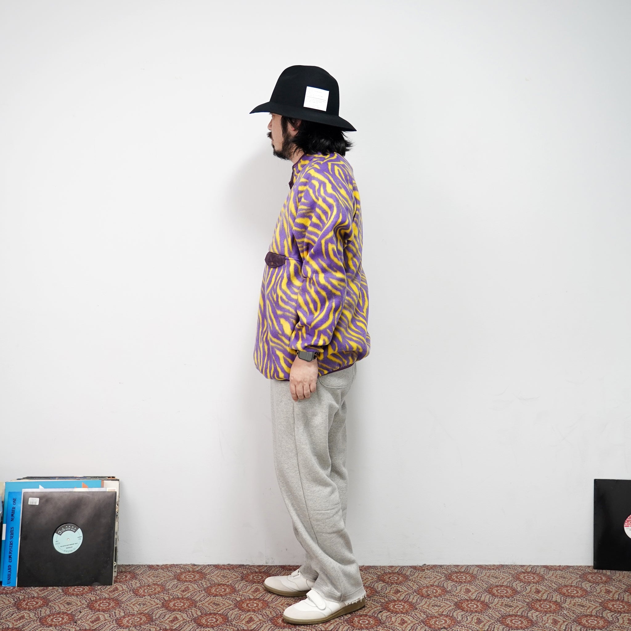 No:sn21f004 | Name:Printed Snap Raglan Tee | Color:Leopard/Geraffe/Zebra Purpul | Size:M/L【SUNNYSPORTS_サニースポーツ】【archive】